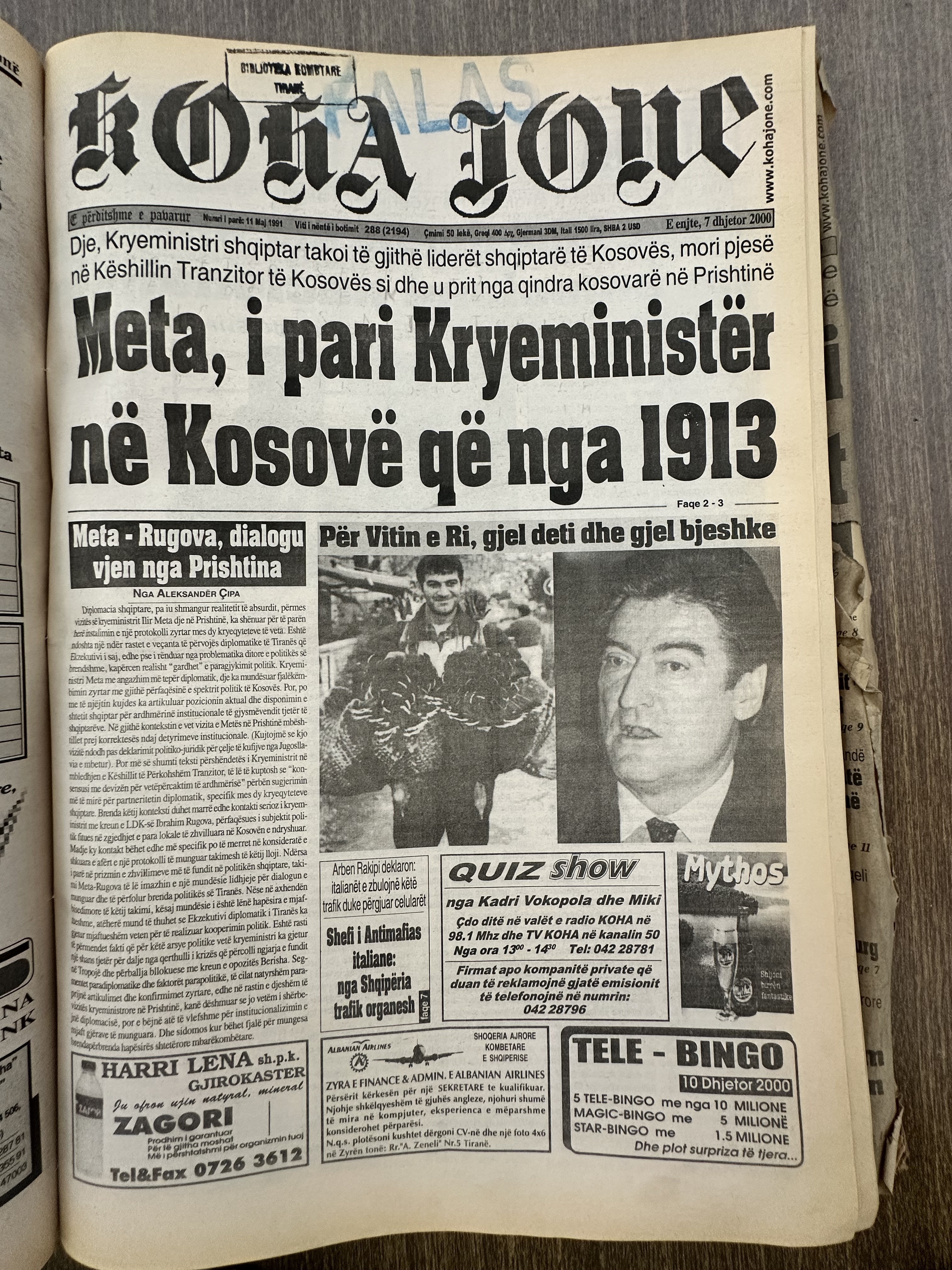 Koha Jonë 2000-12-07