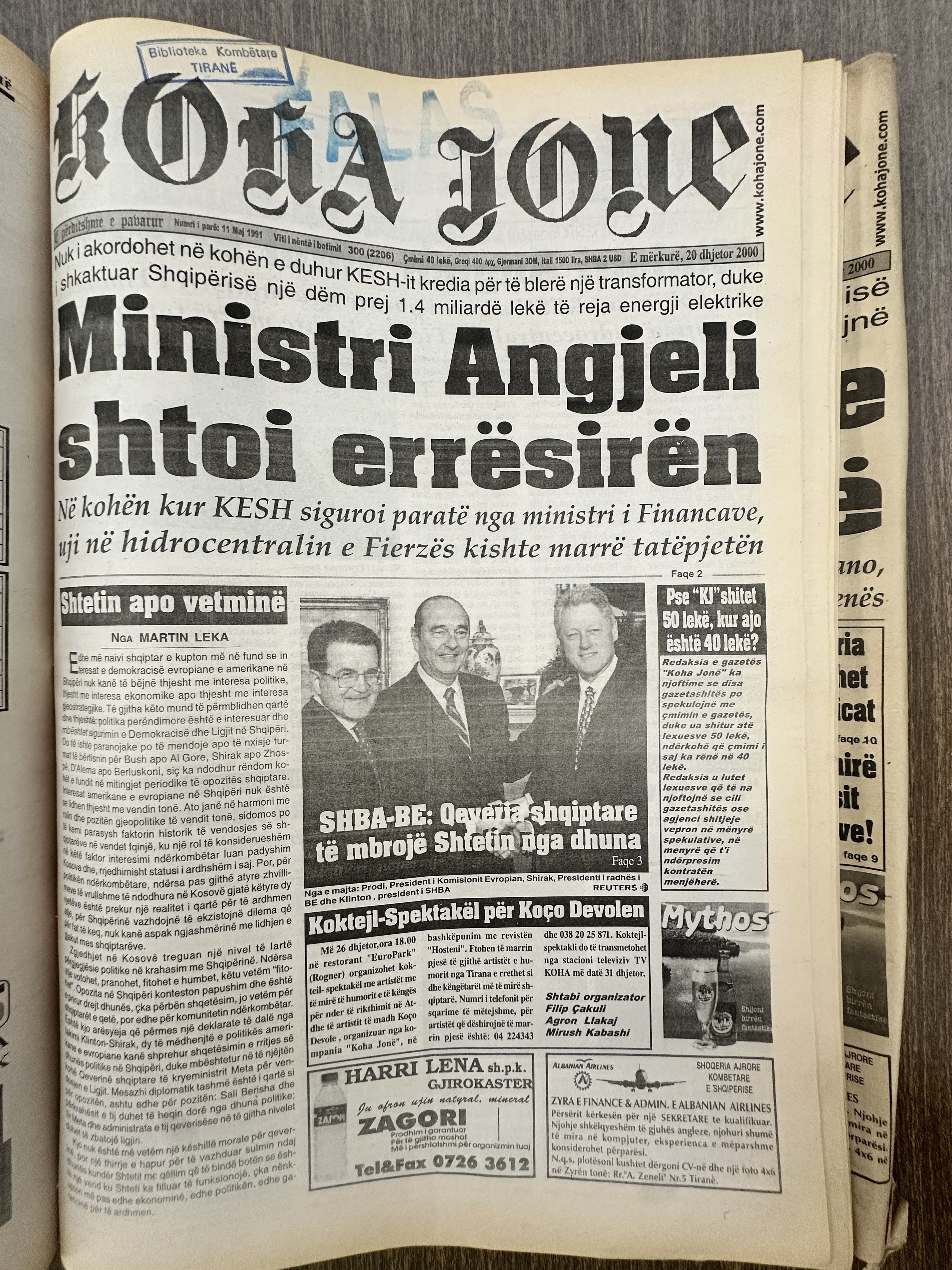 Koha Jonë 2000-12-20