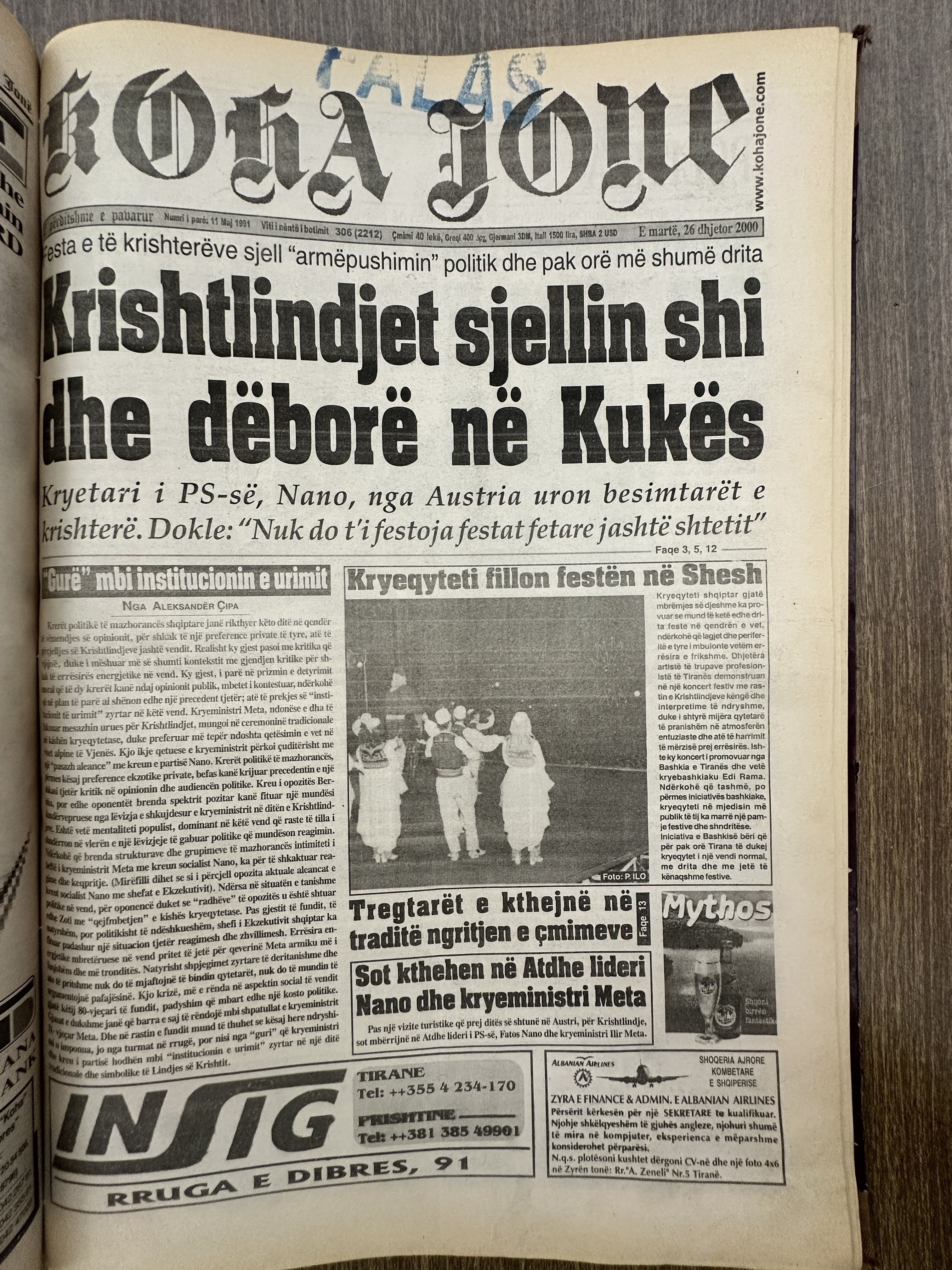 Koha Jonë 2000-12-26