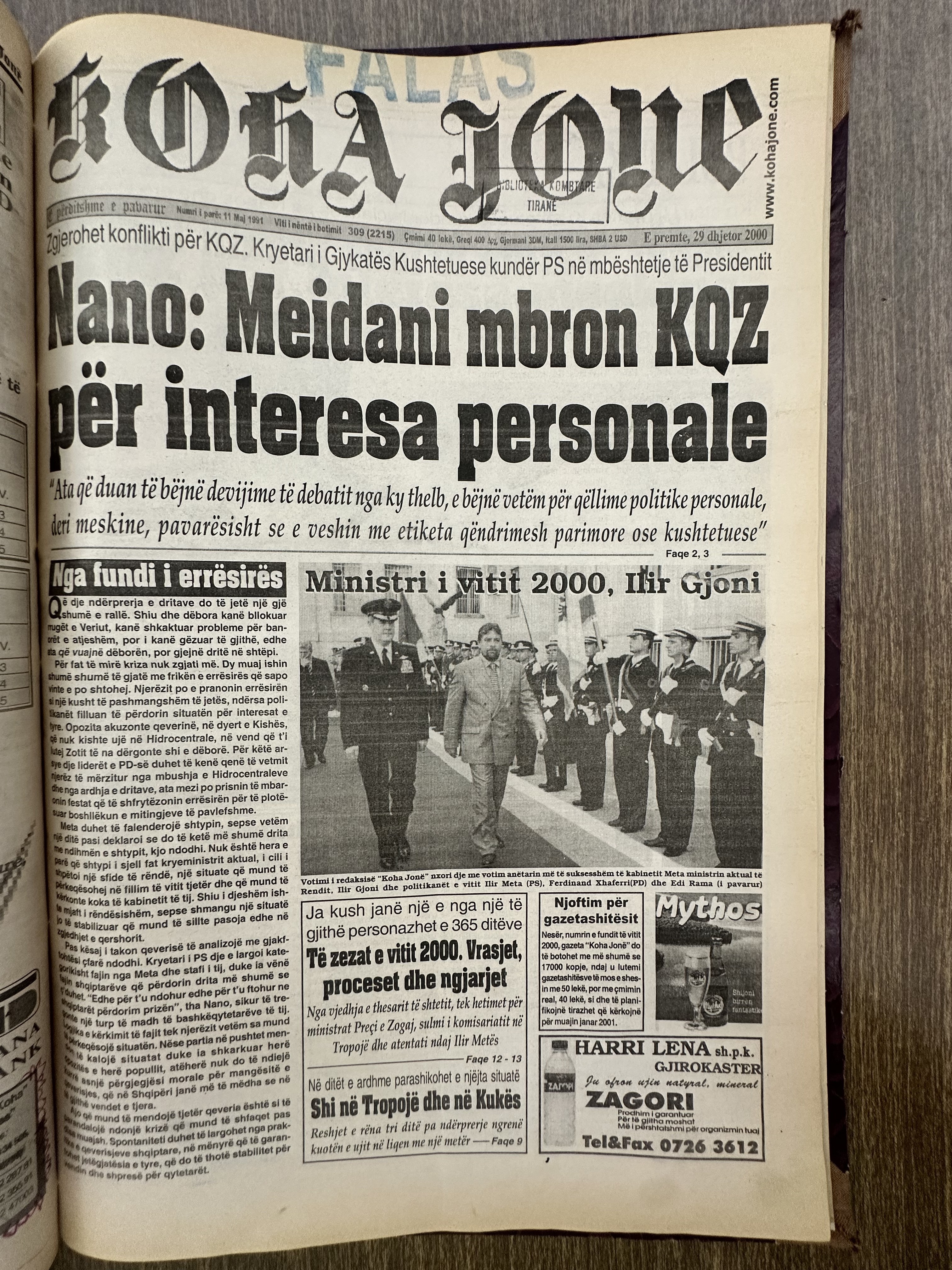 Koha Jonë 2000-12-29