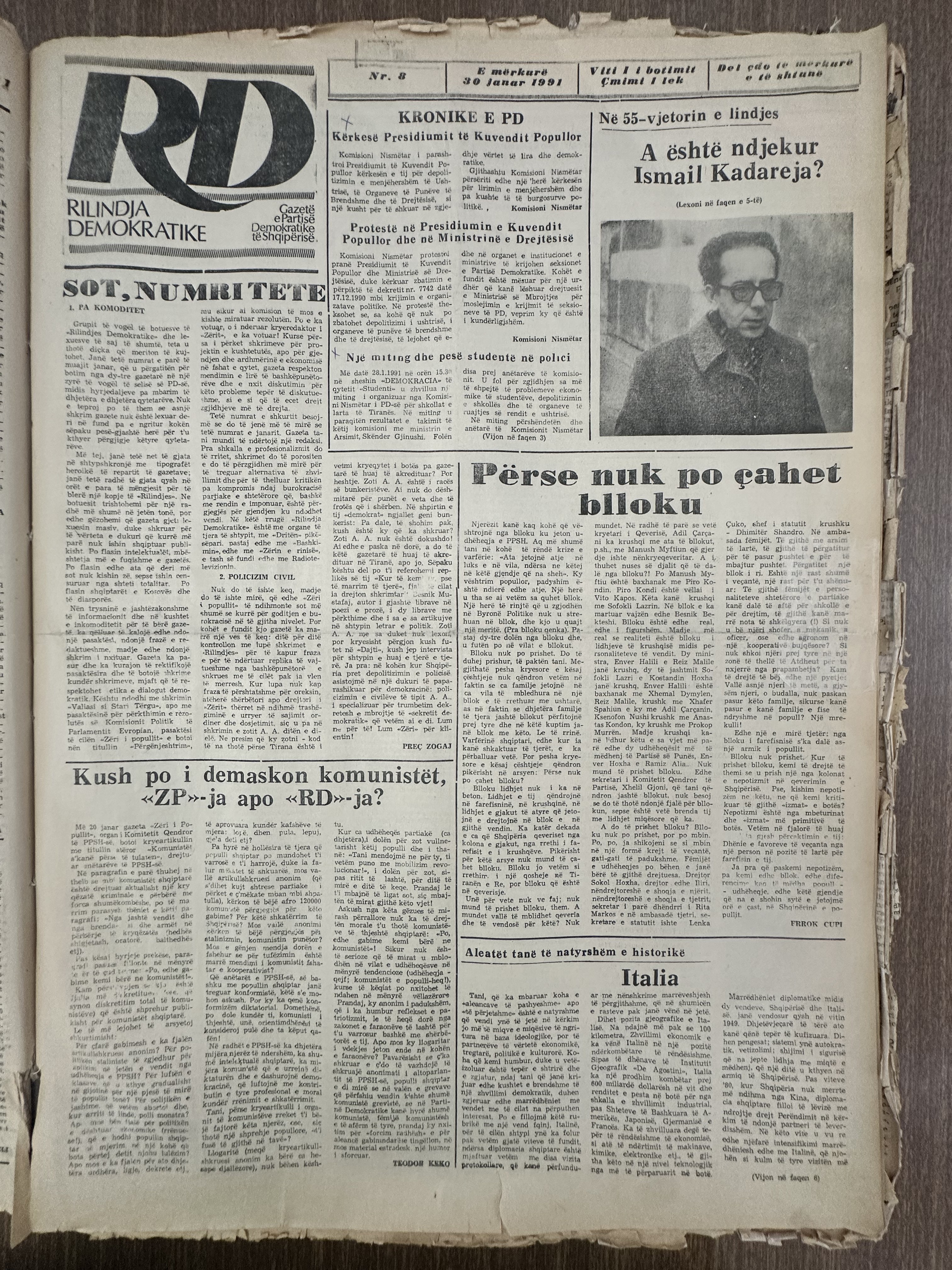 Rilindja Demokratike 1991-01-30