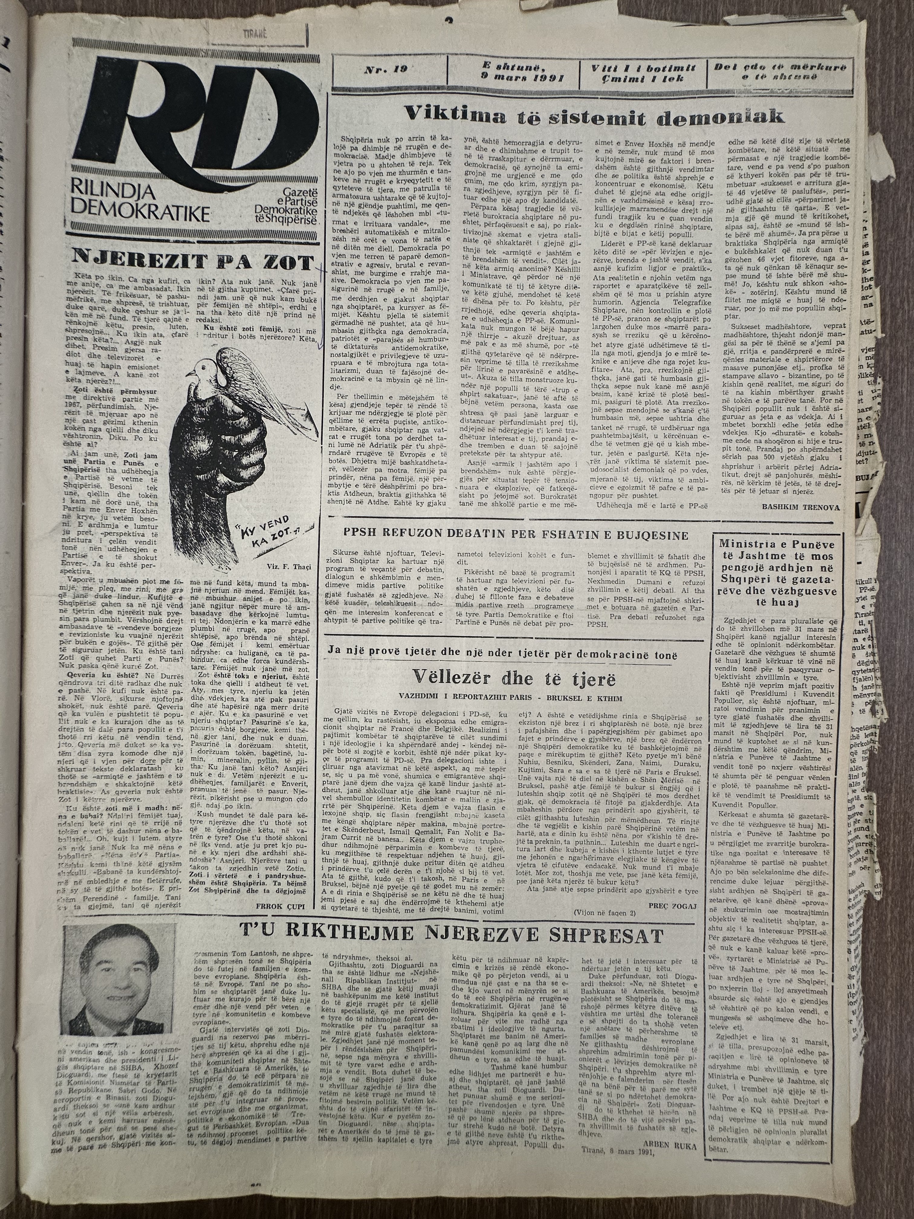 Rilindja Demokratike 1991-03-09