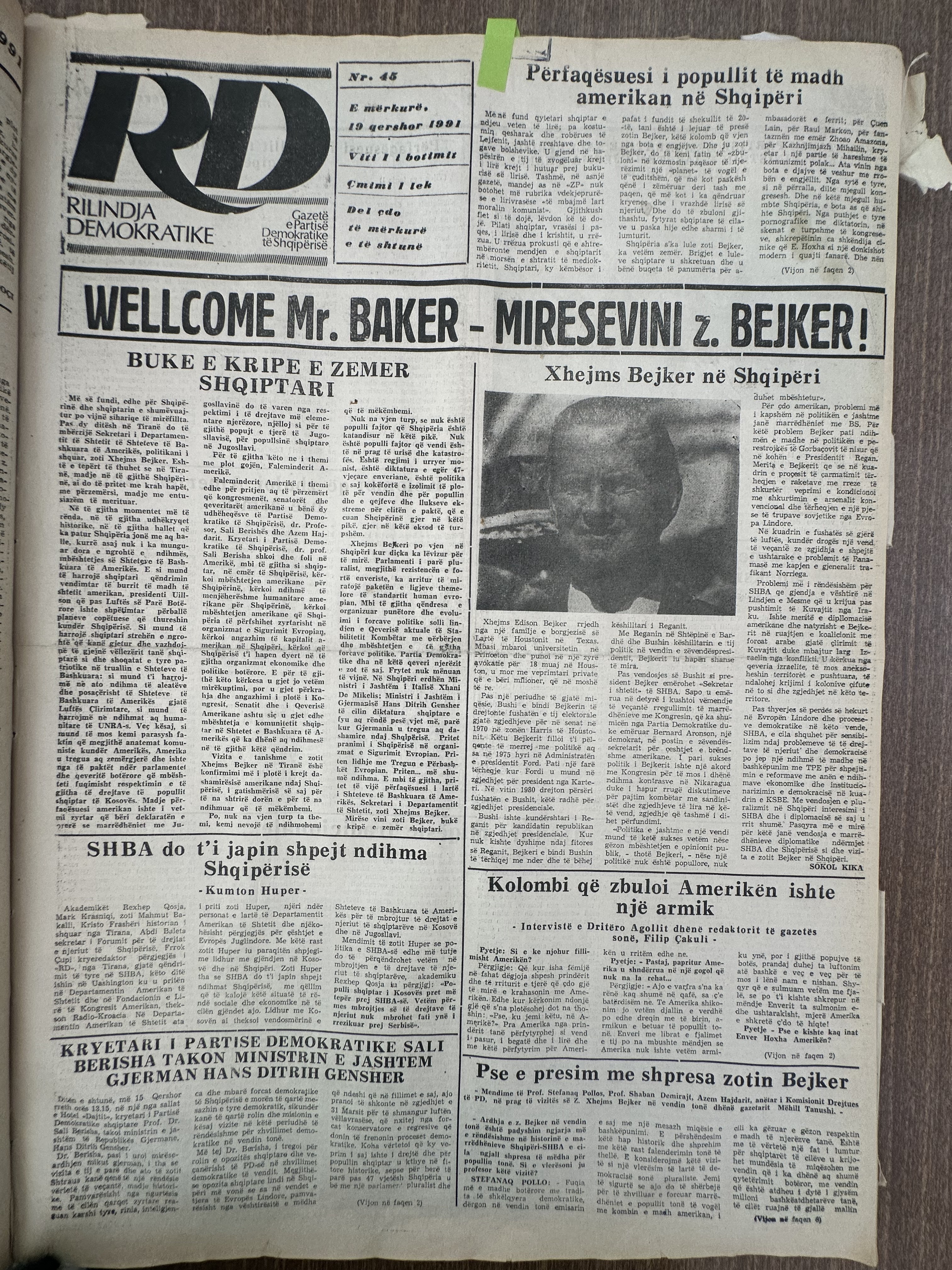 Rilindja Demokratike 1991-06-19