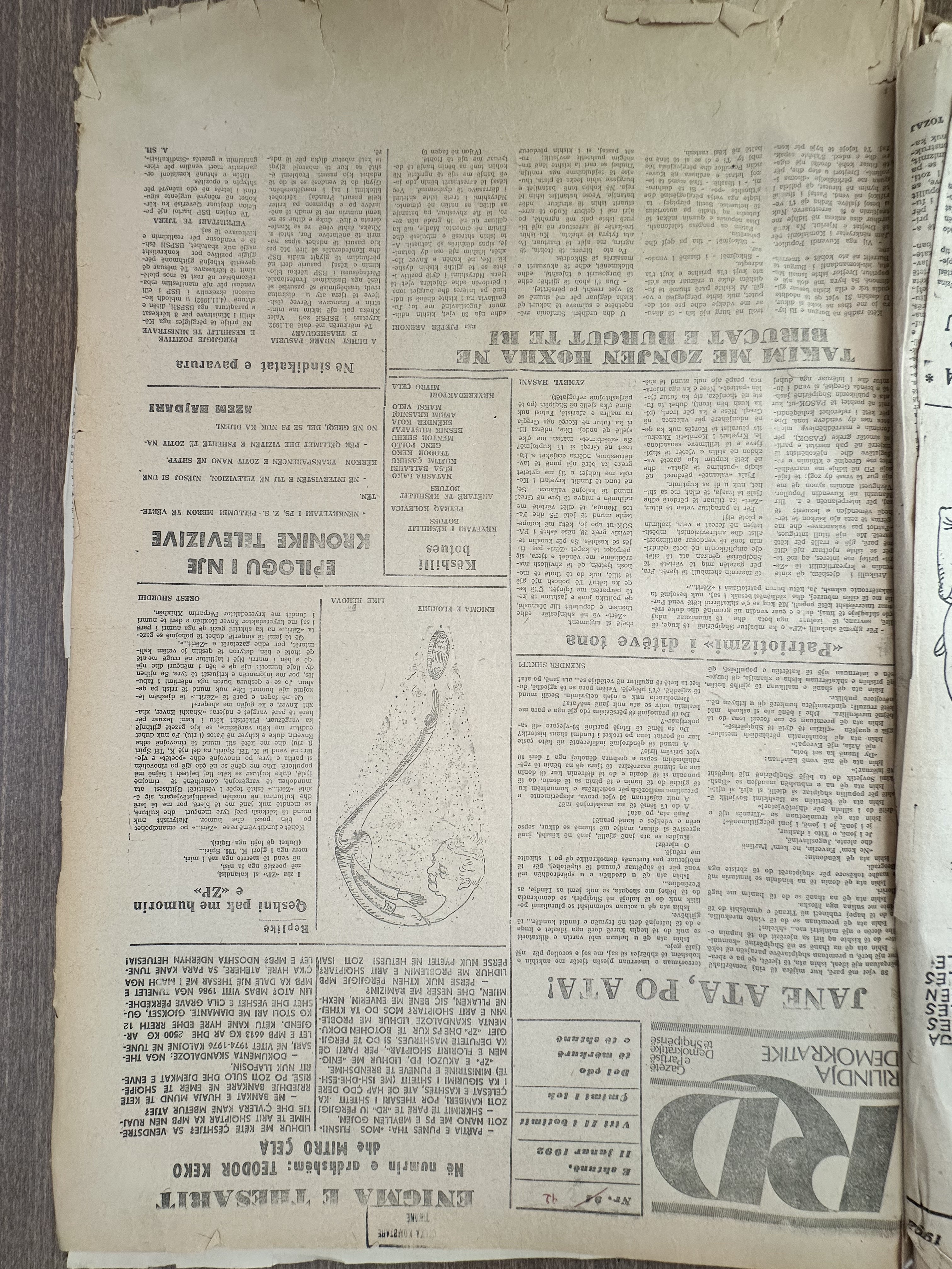 Rilindja Demokratike 1992-01-11