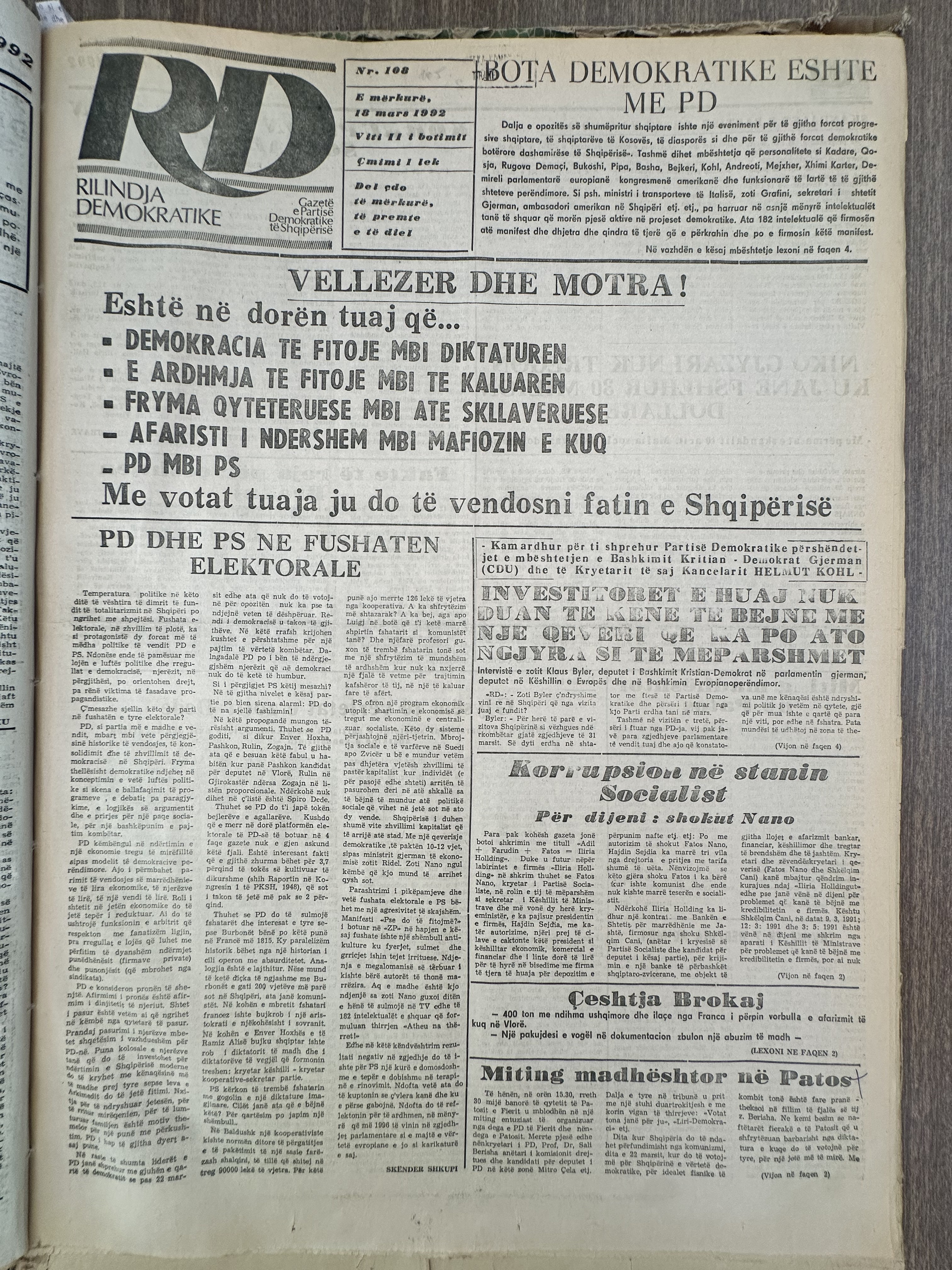 Rilindja Demokratike 1993-03-18