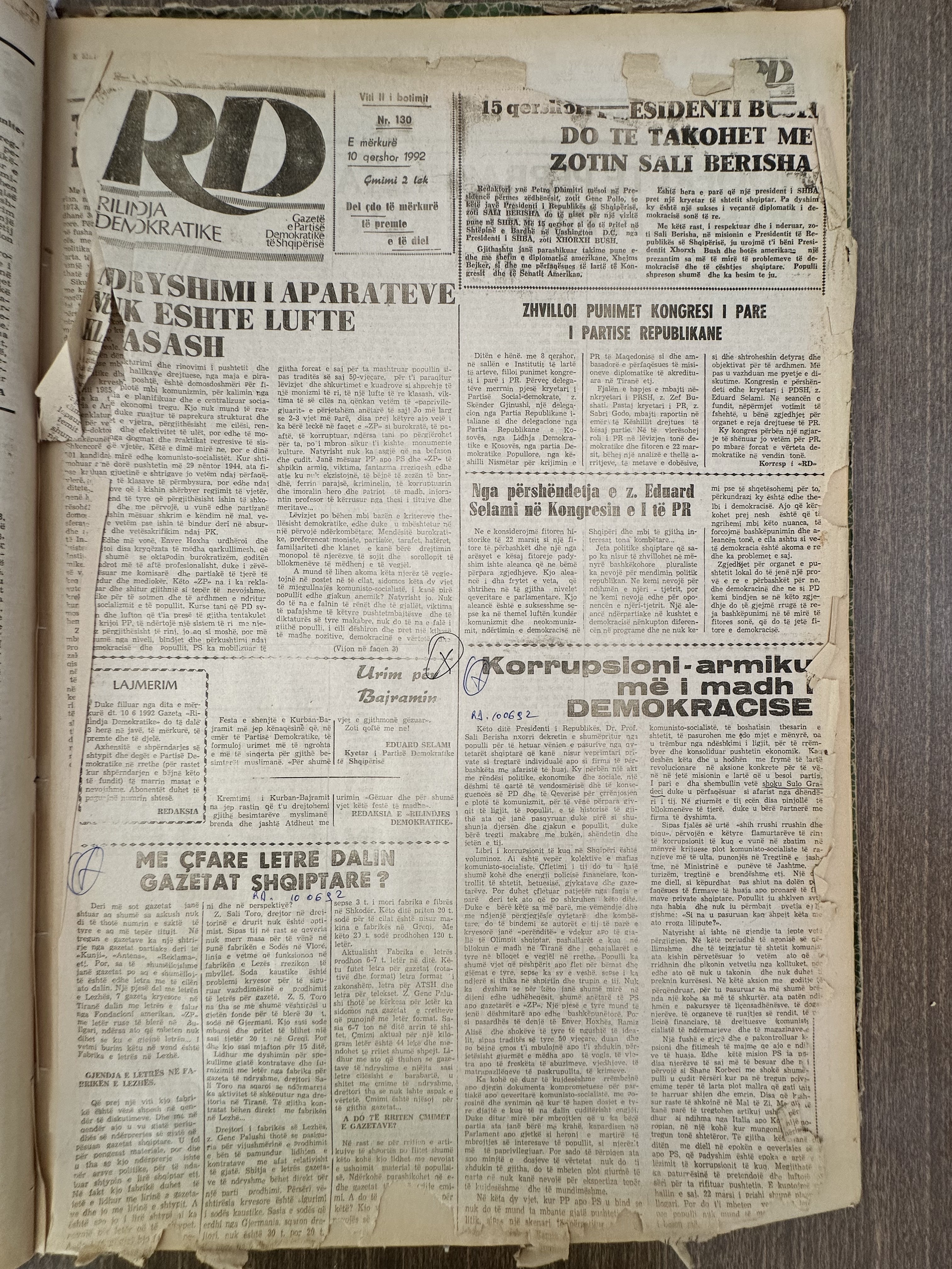 Rilindja Demokratike 1992-08-10