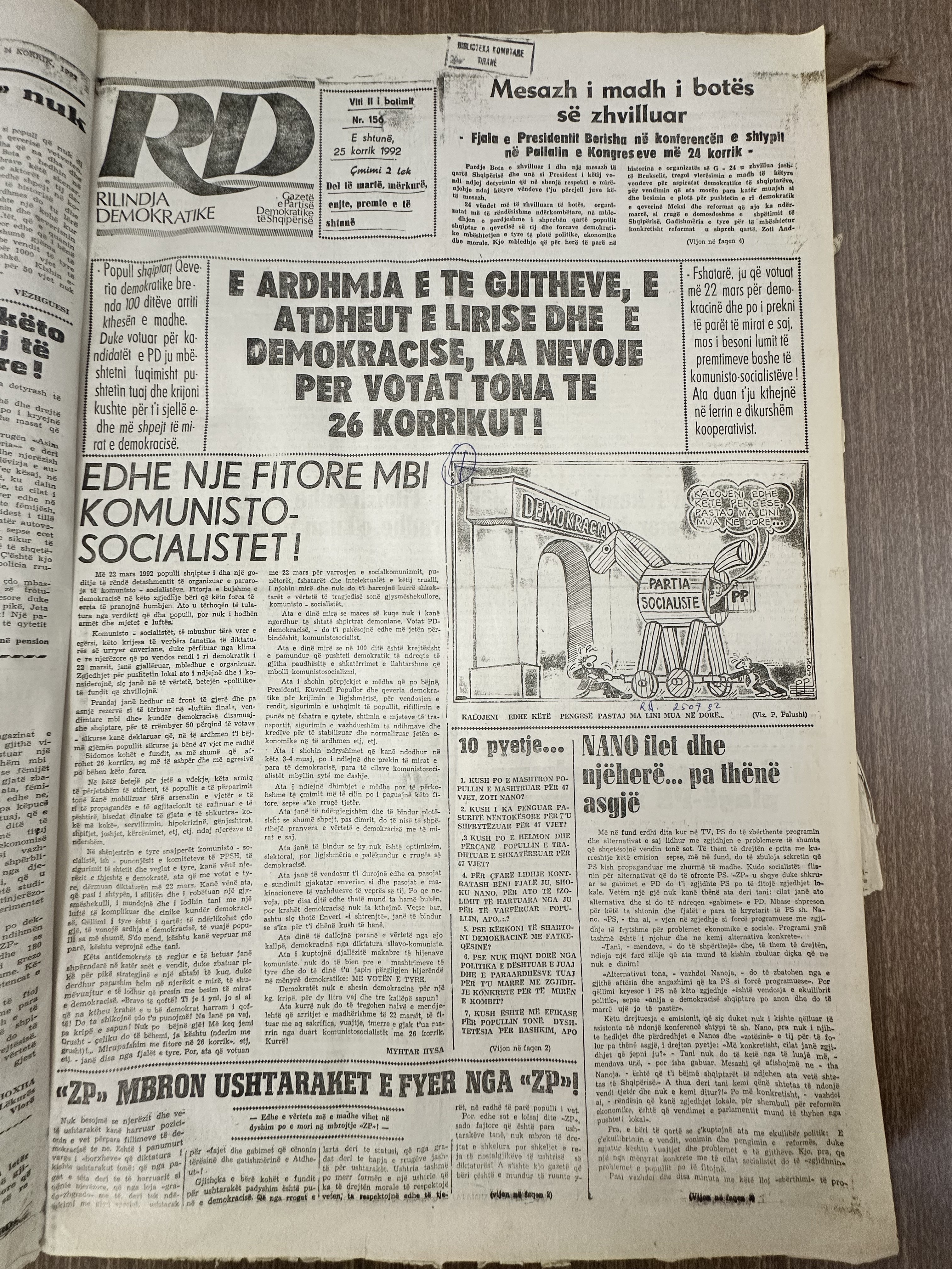 Rilindja Demokratike 1992-07-25