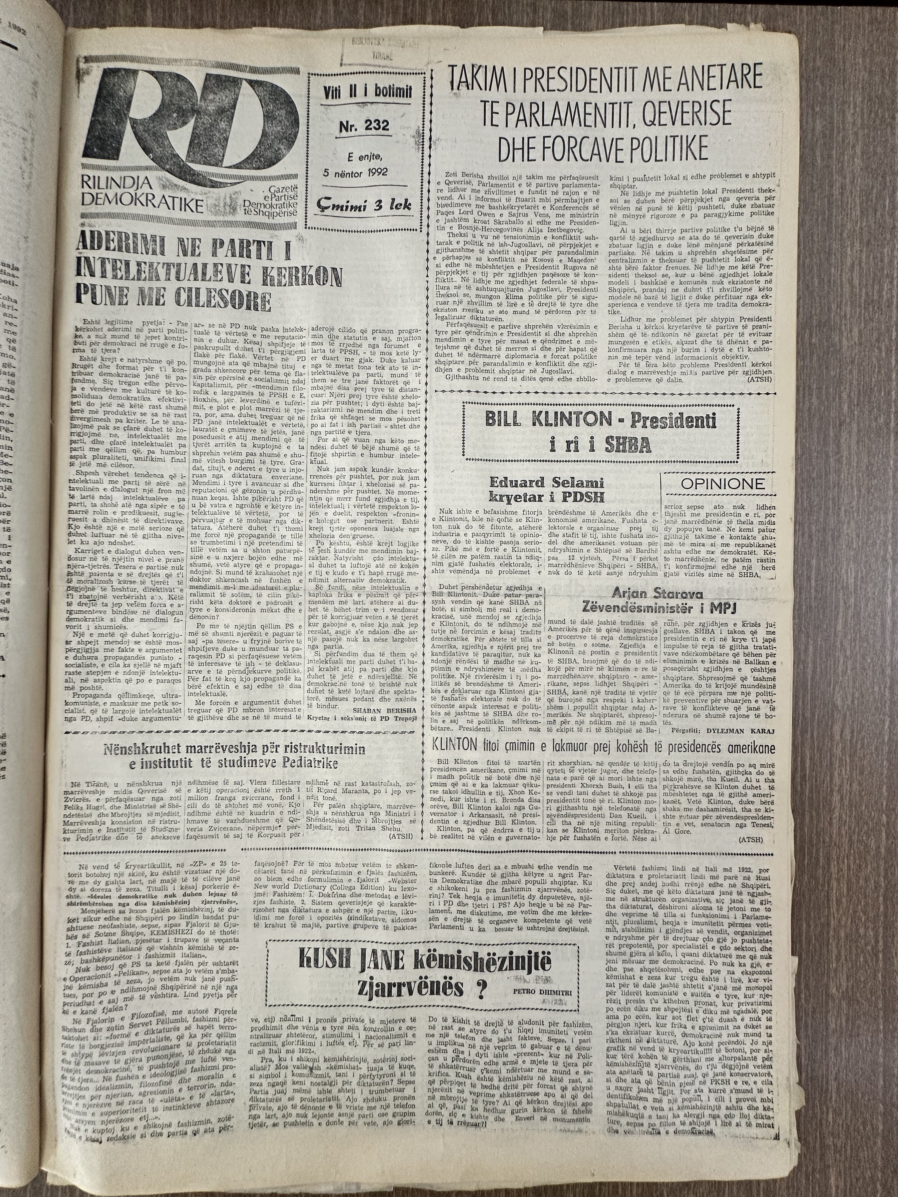 Rilindja Demokratike 1992-11-05