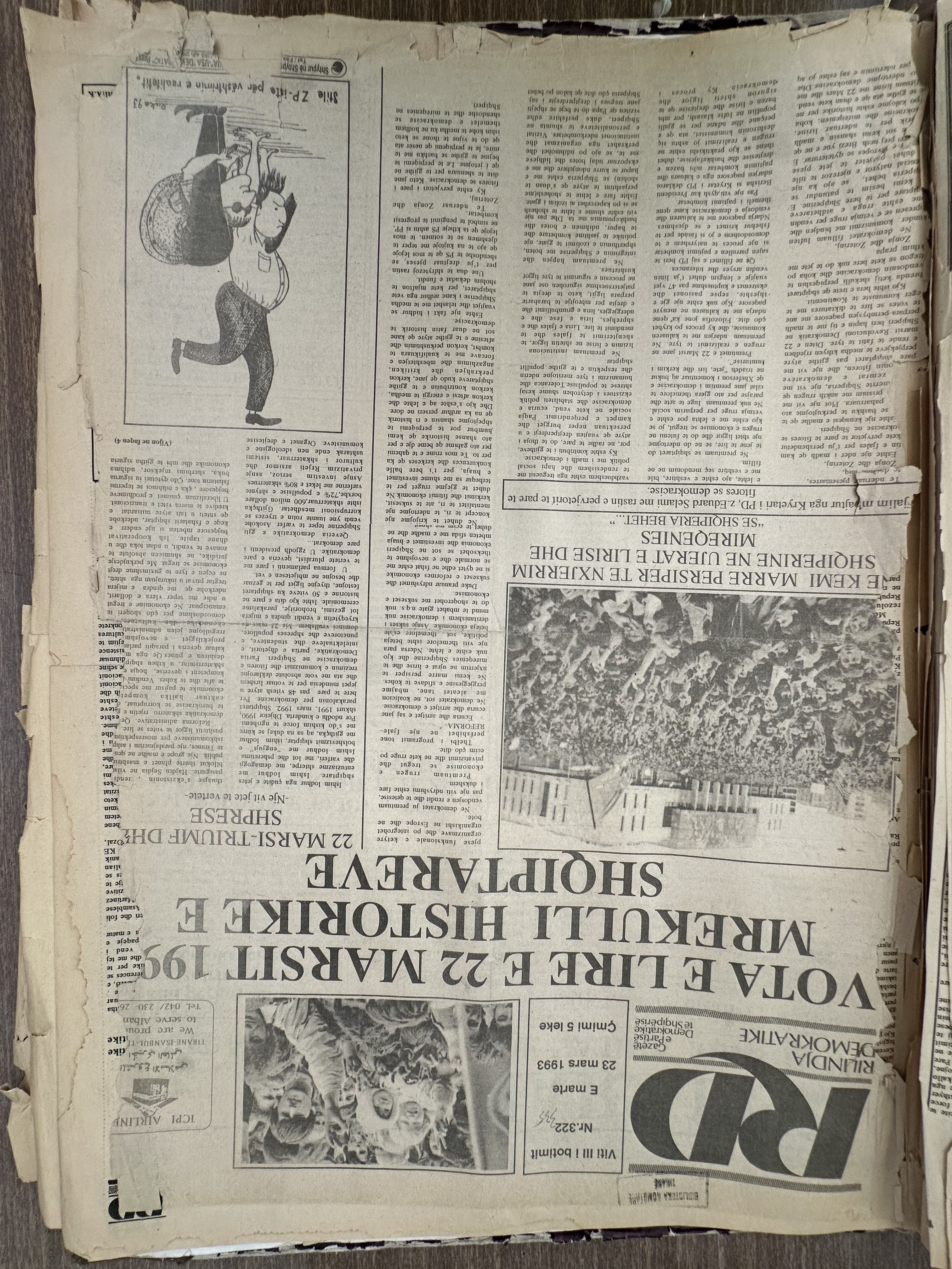 Rilindja Demokratike 1993-03-23