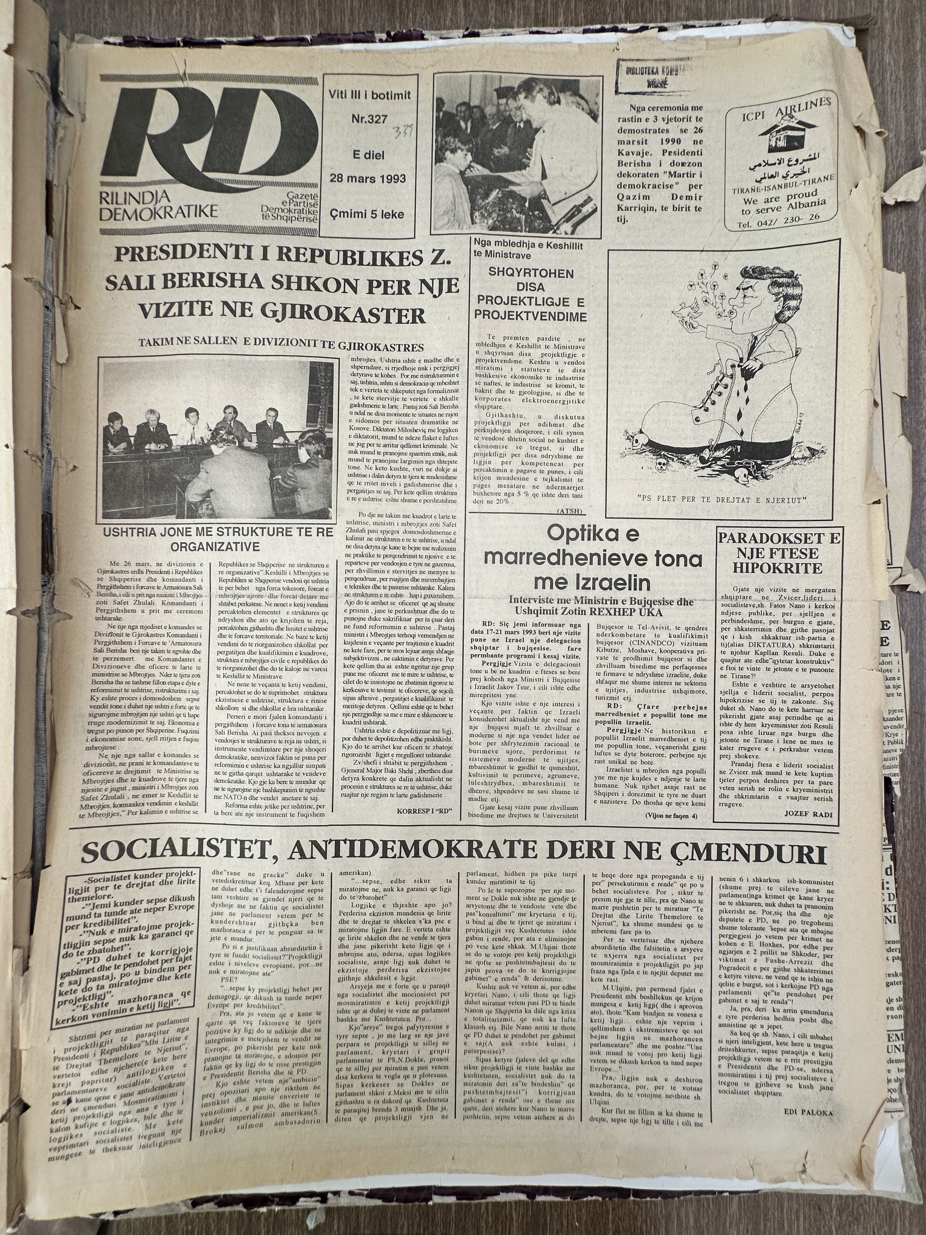 Rilindja Demokratike 1993-03-28