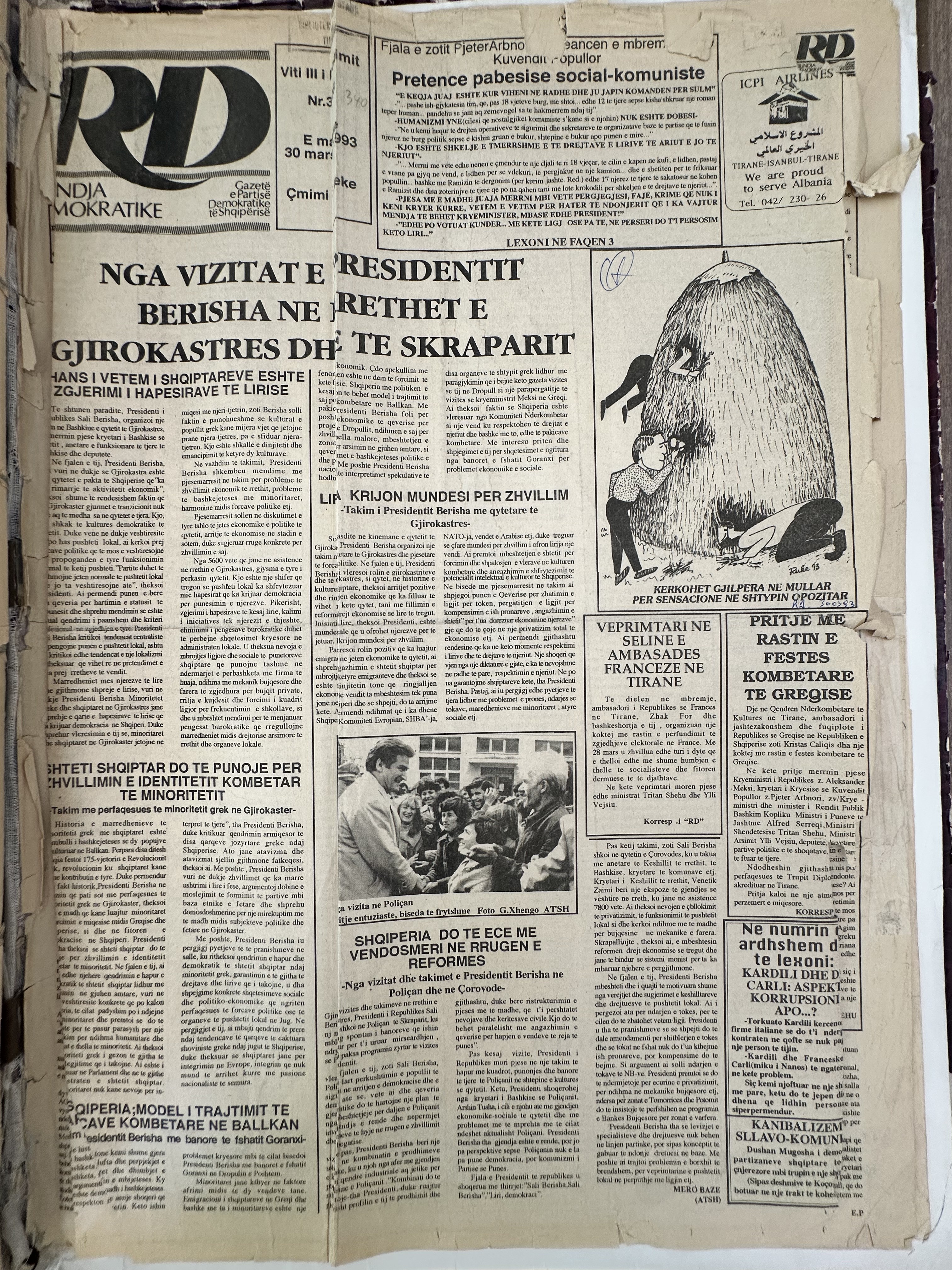 Rilindja Demokratike 1993-03-30
