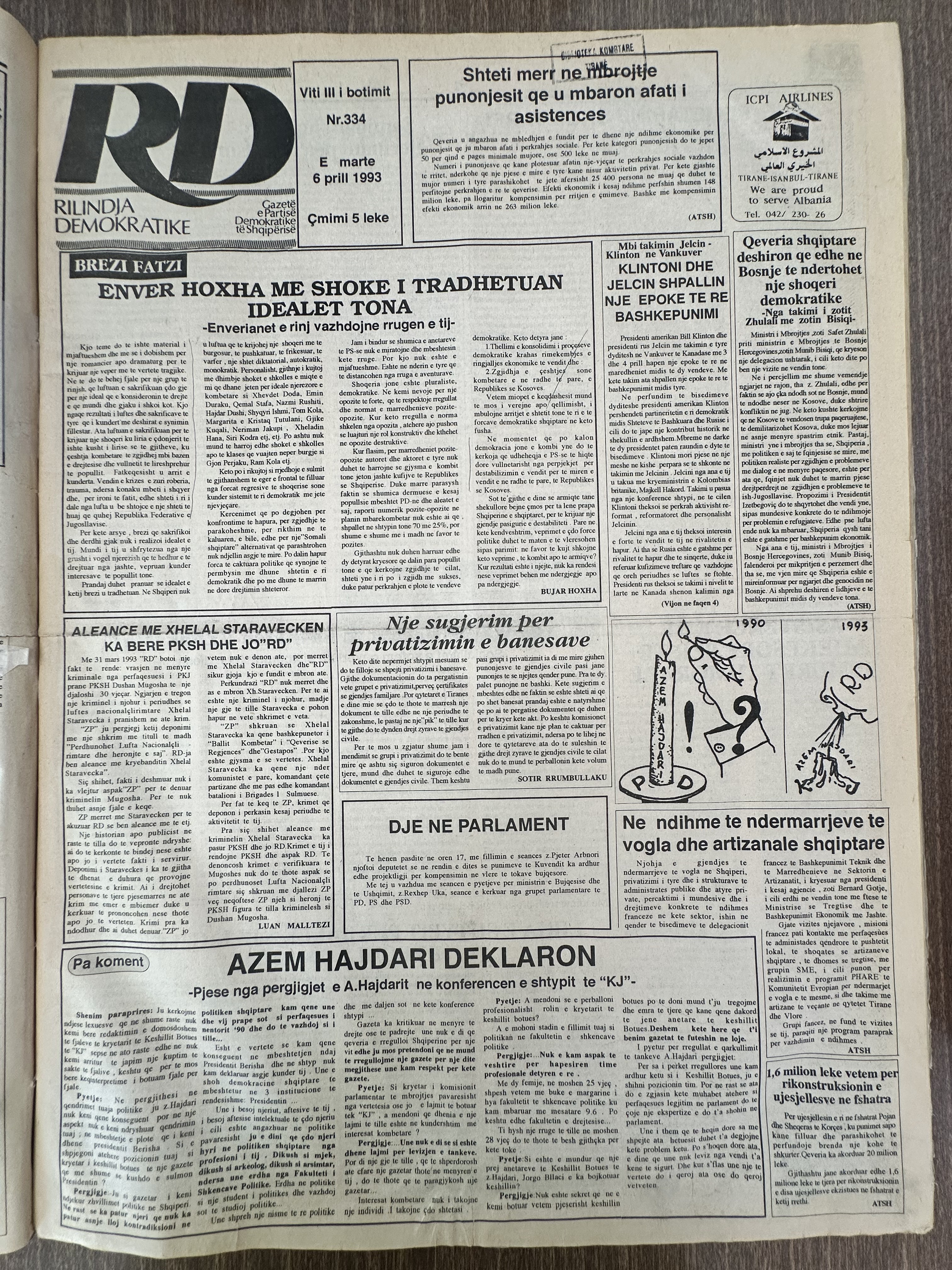 Rilindja Demokratike 1993-04-06