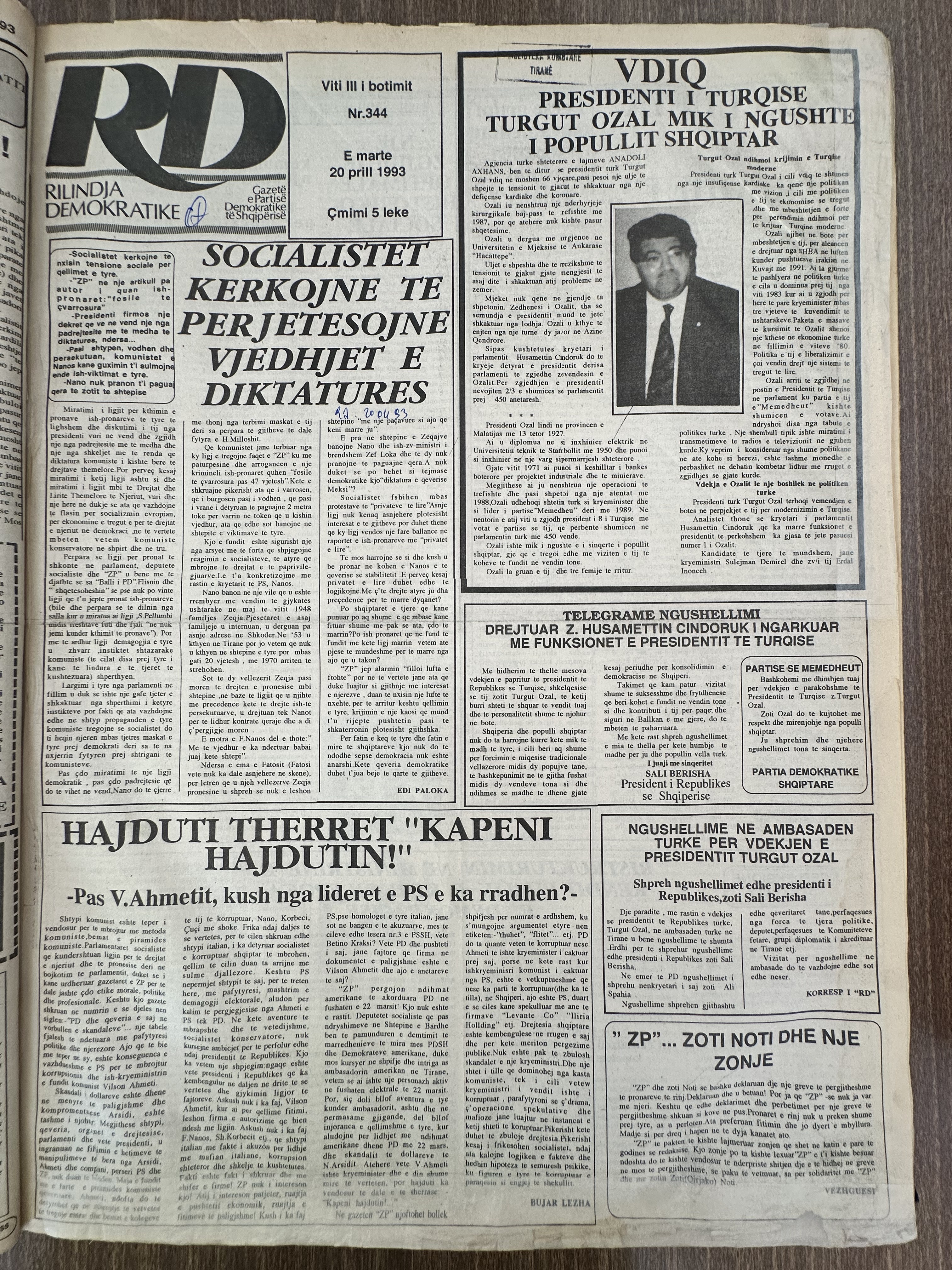 Rilindja Demokratike 1993-04-20