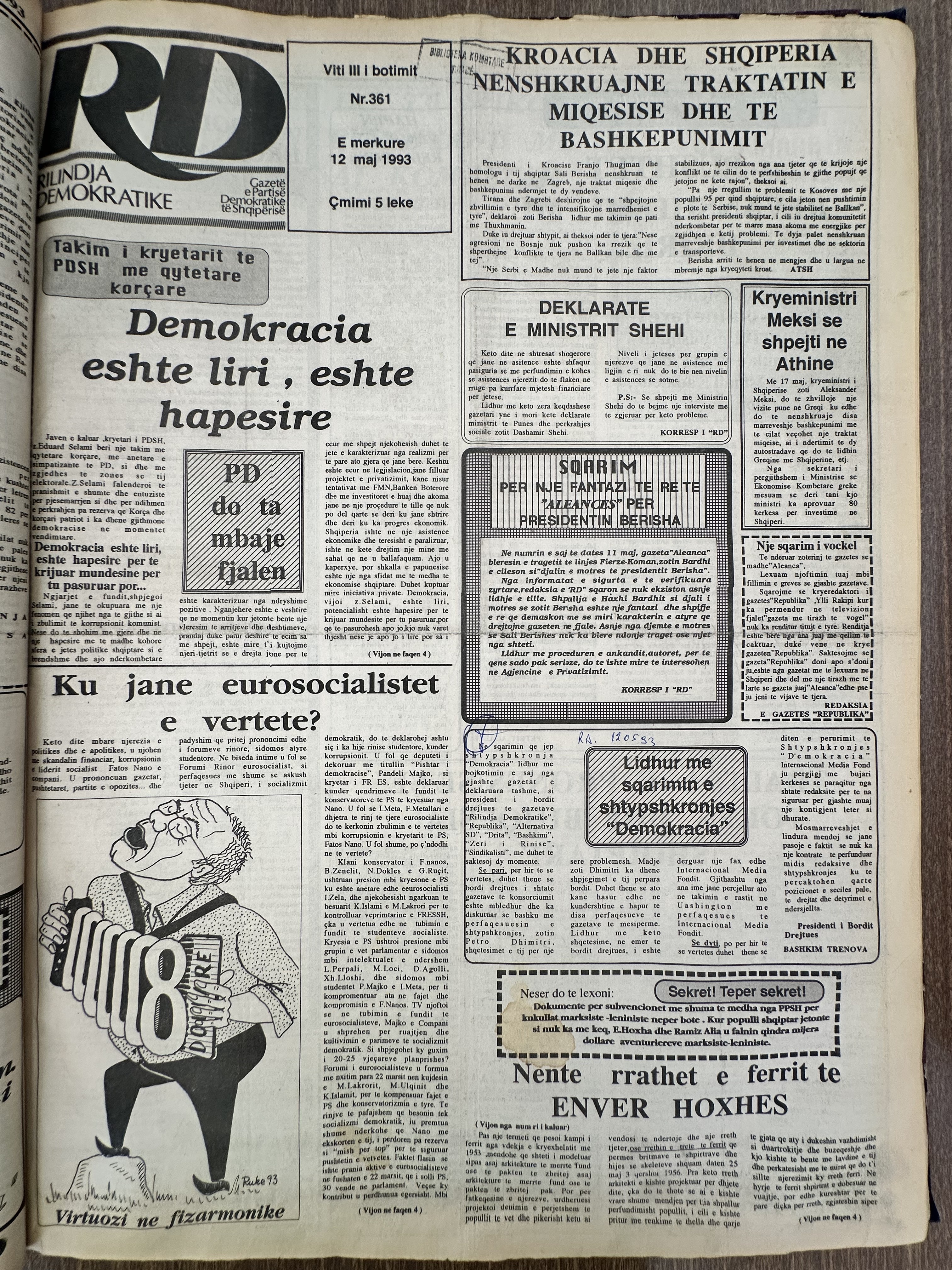 Rilindja Demokratike 1993-05-12