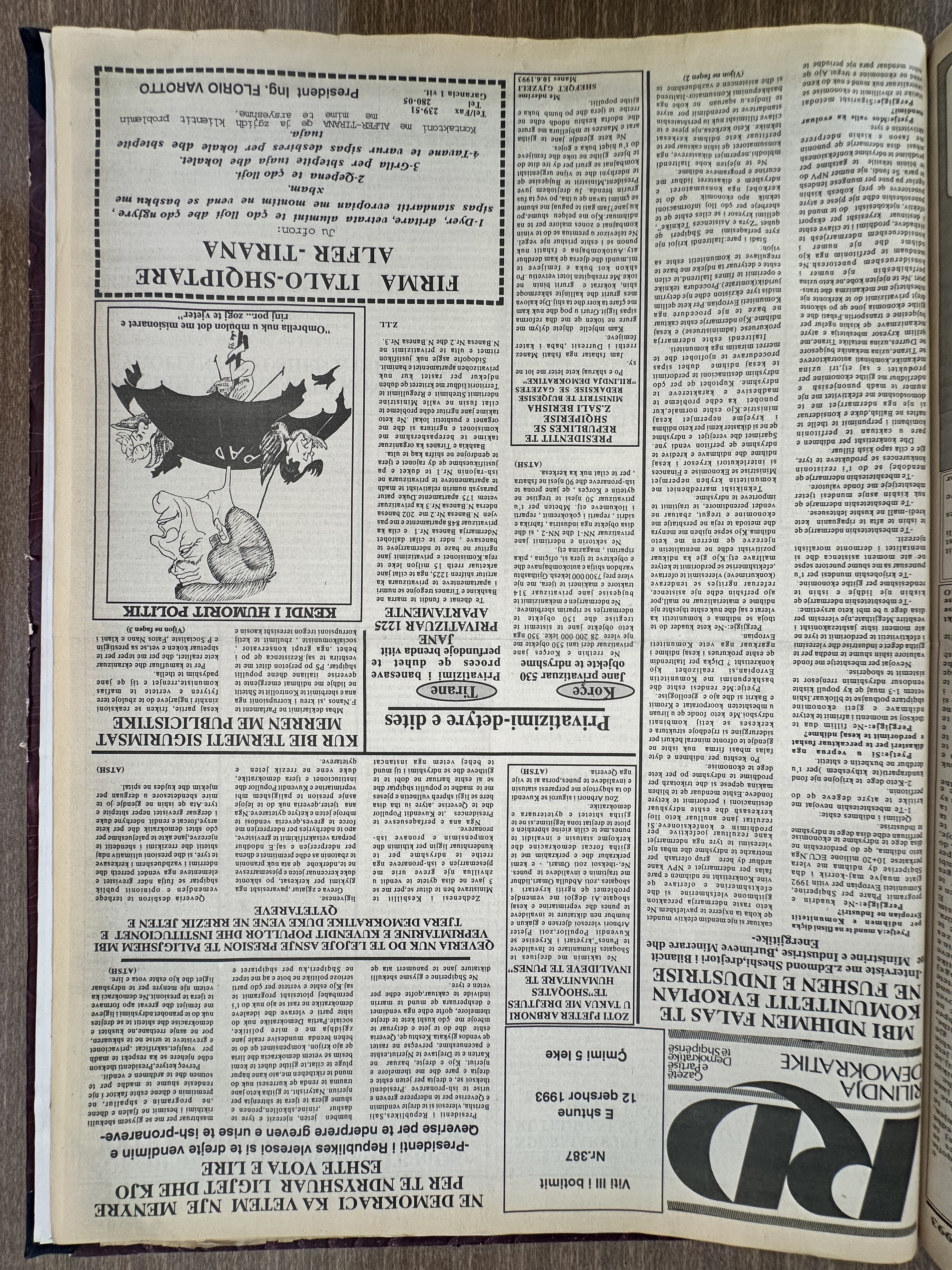 Rilindja Demokratike 1993-06-12