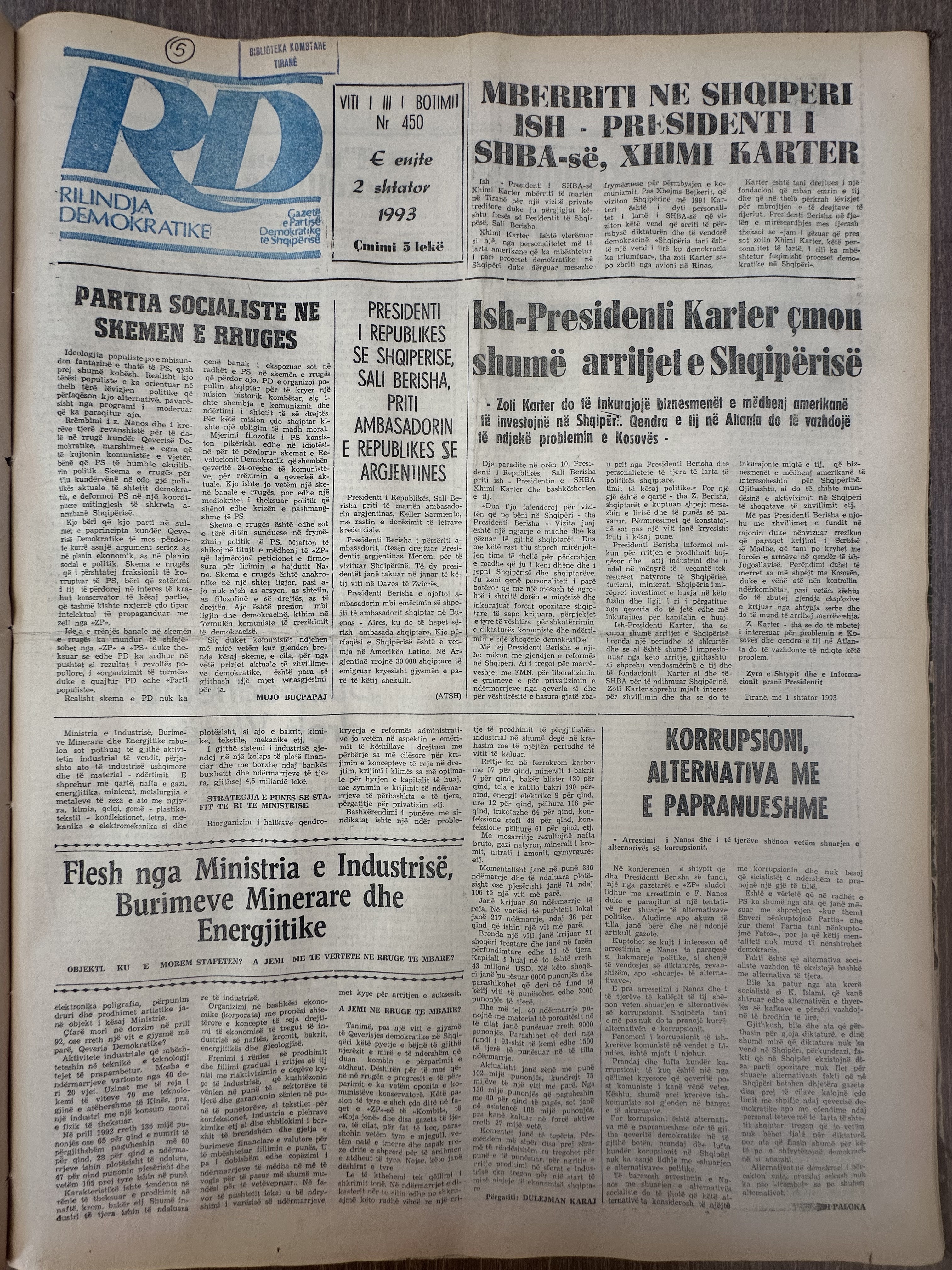 Rilindja Demokratike 1993-09-02