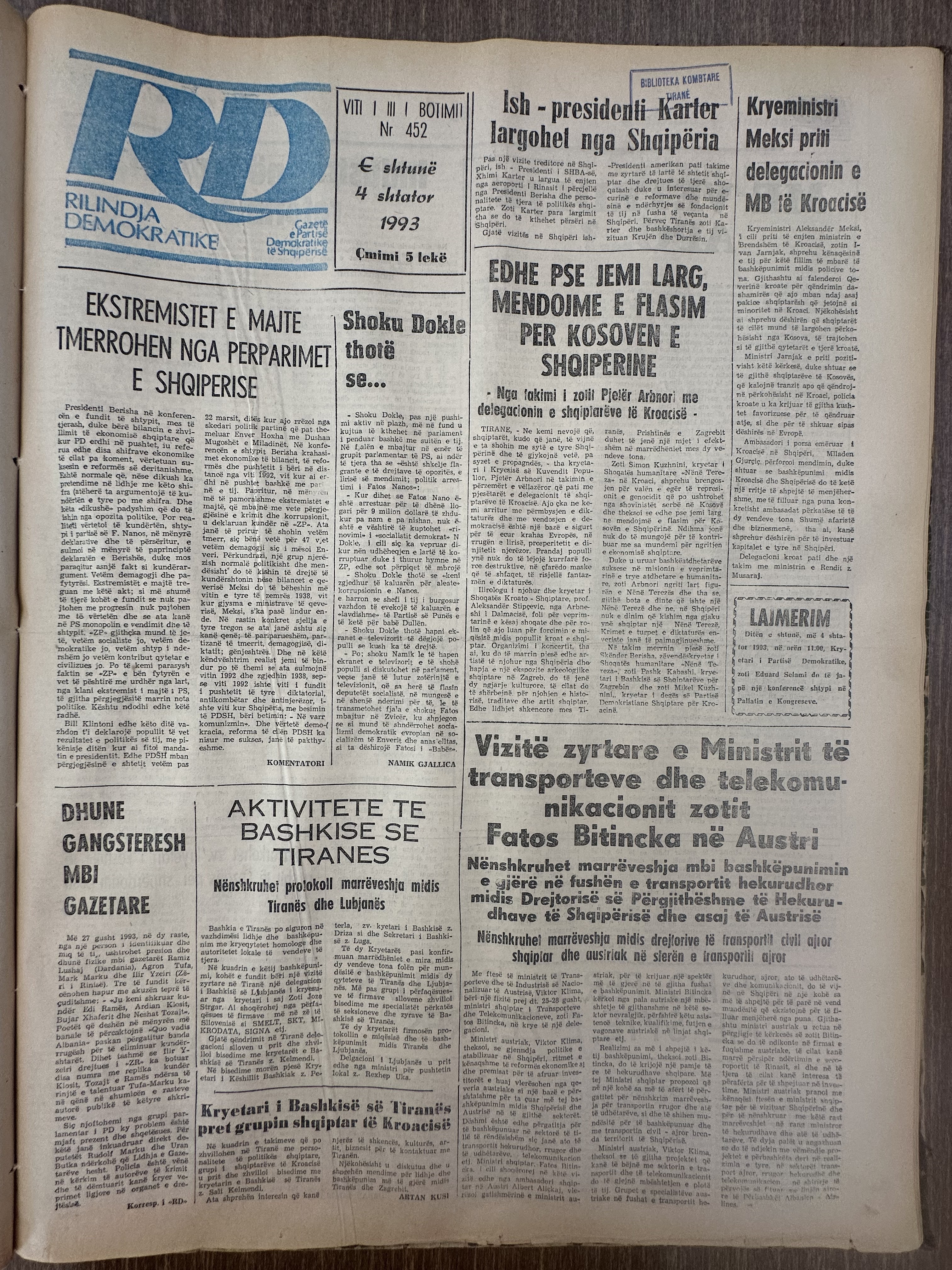 Rilindja Demokratike 1993-09-04