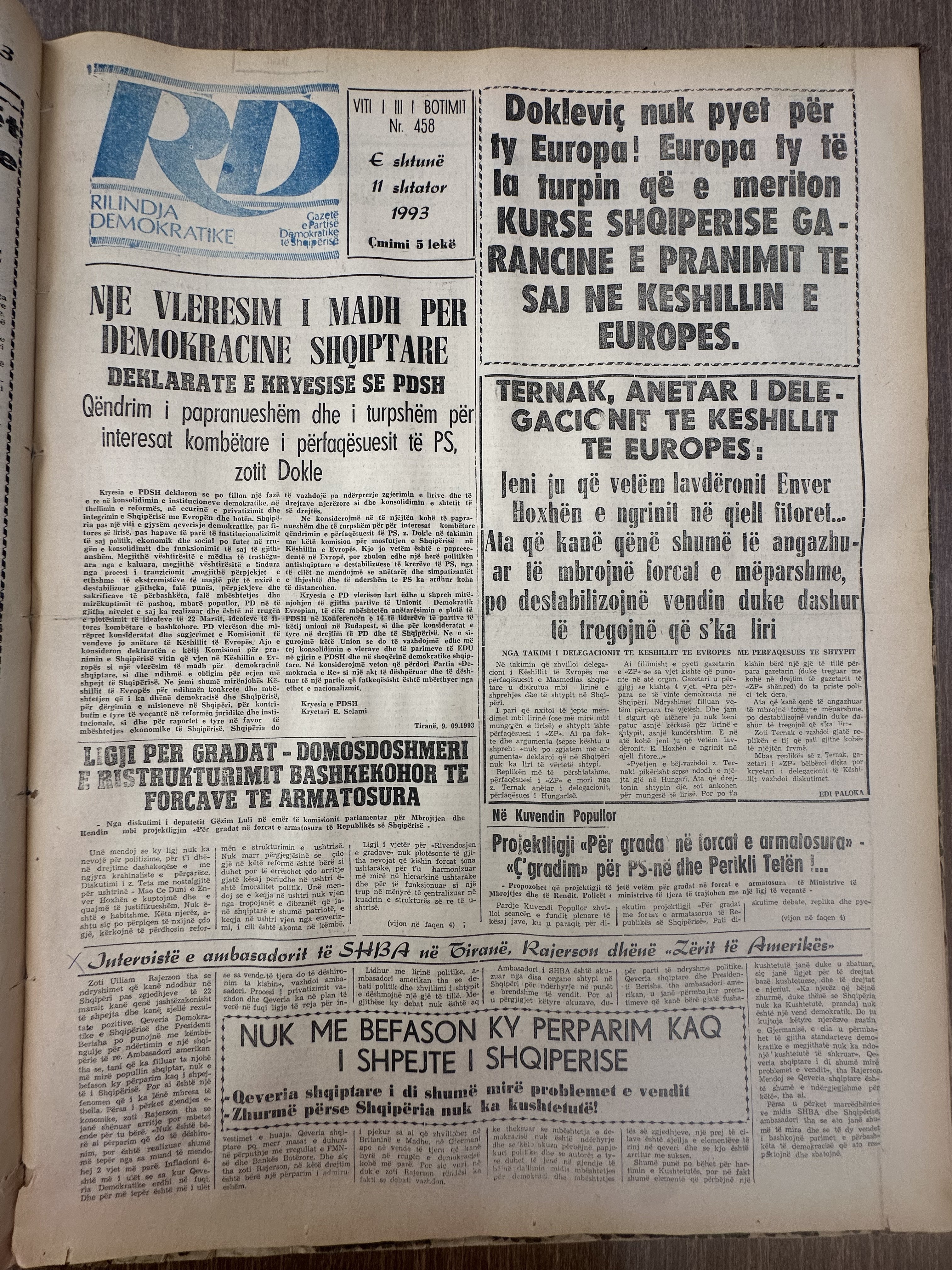 Rilindja Demokratike 1993-09-11