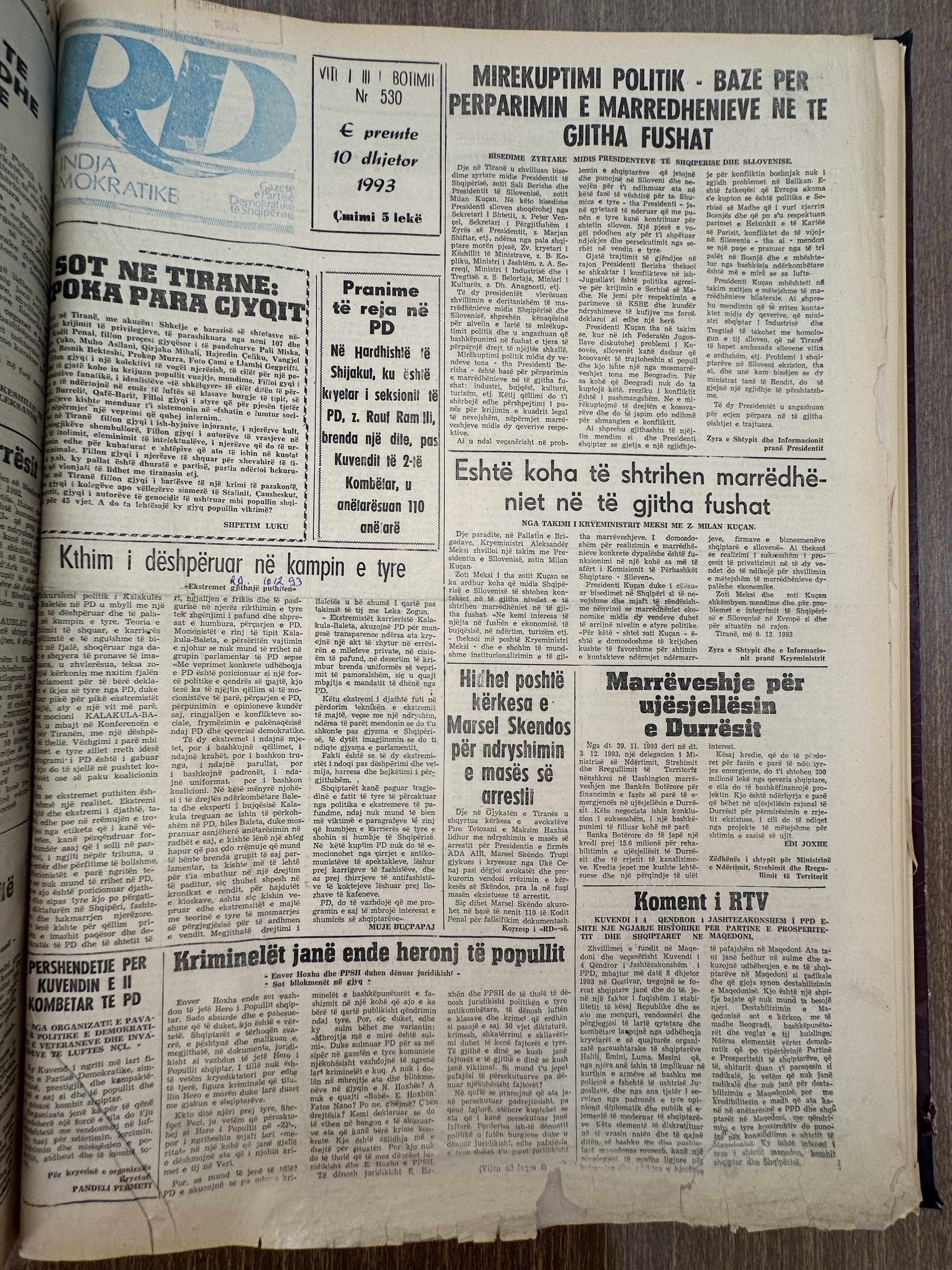 Rilindja Demokratike 1993-12-10