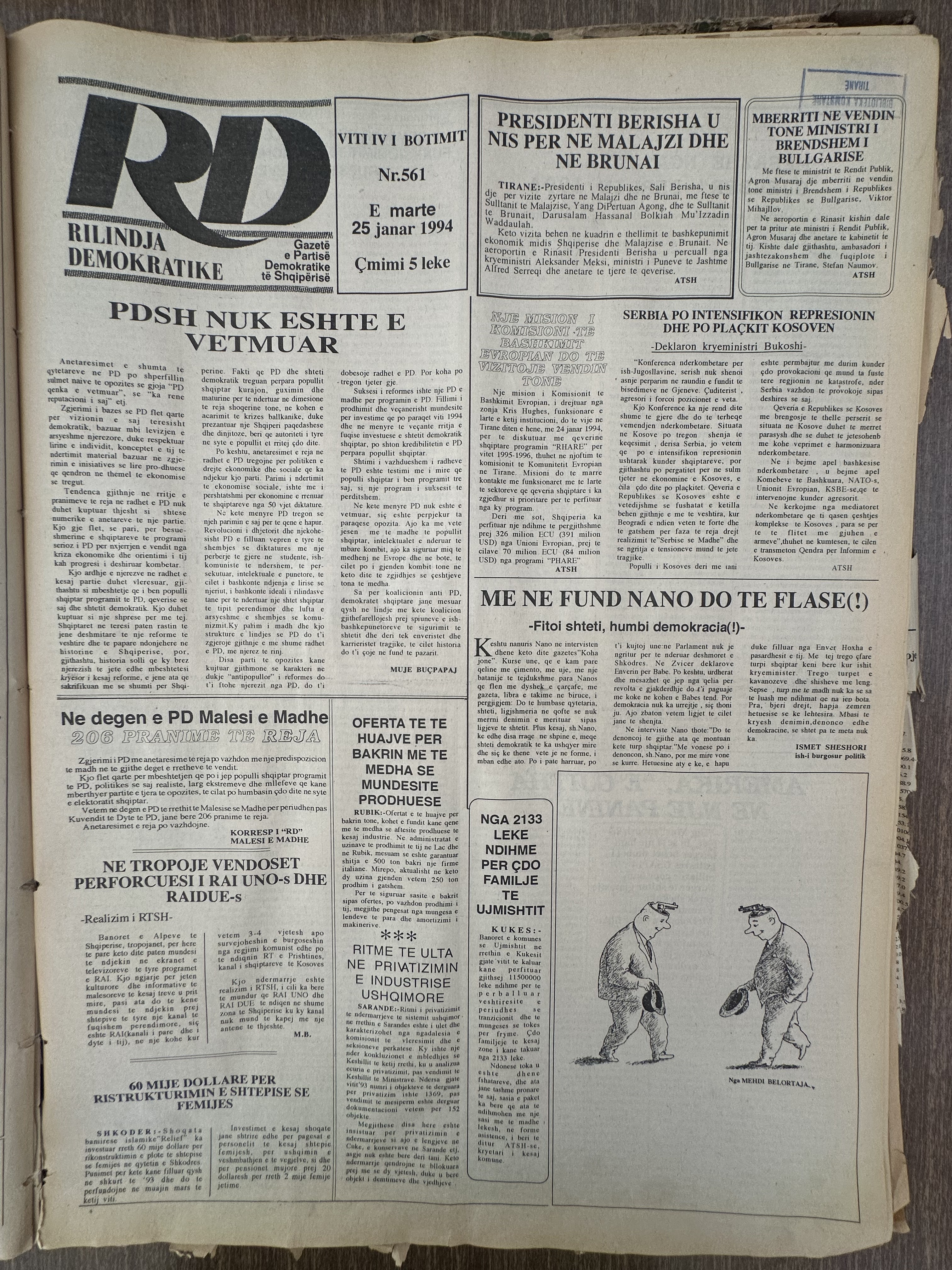 Rilindja Demokratike 1994-01-25