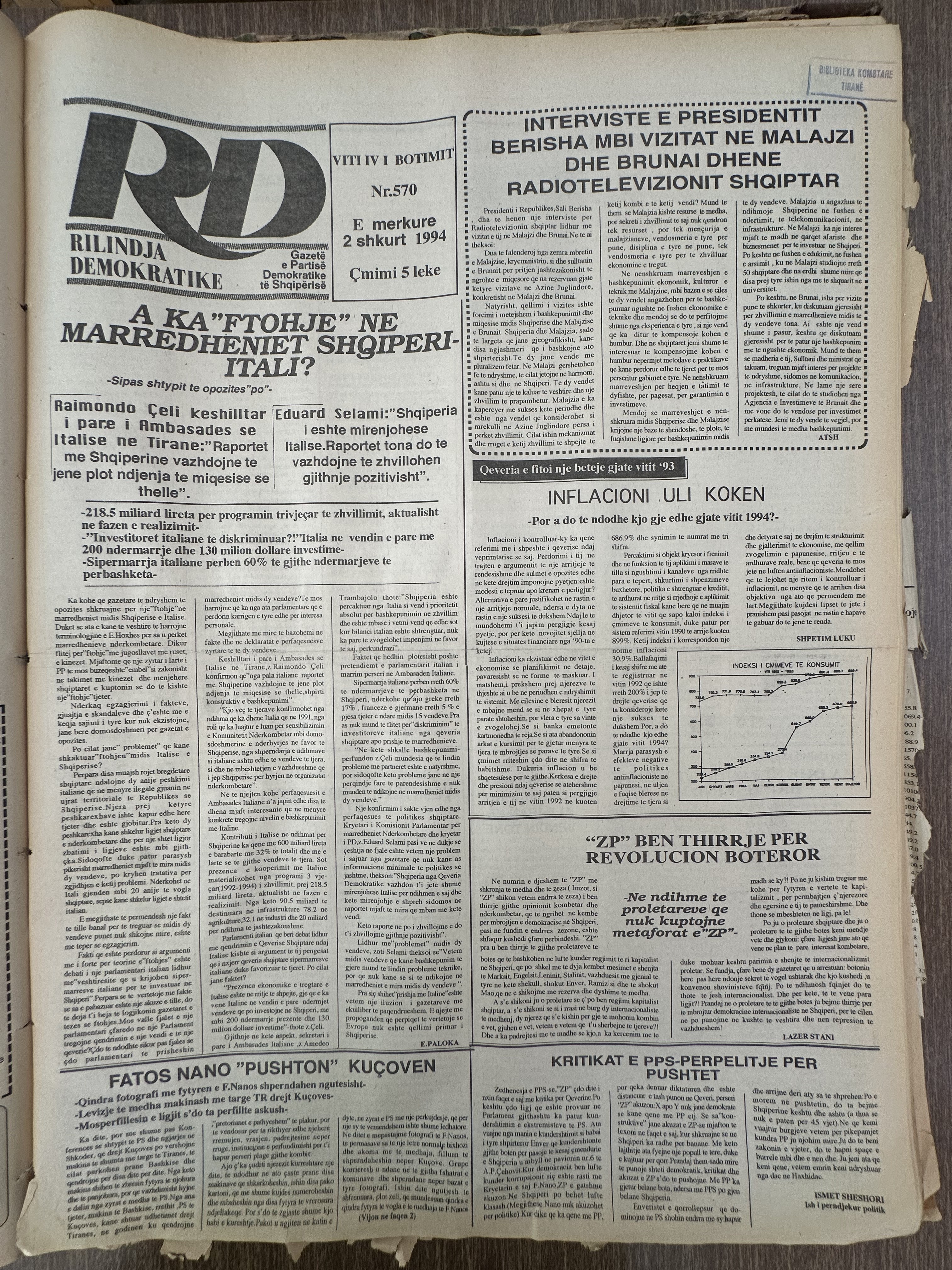Rilindja Demokratike 1994-02-02