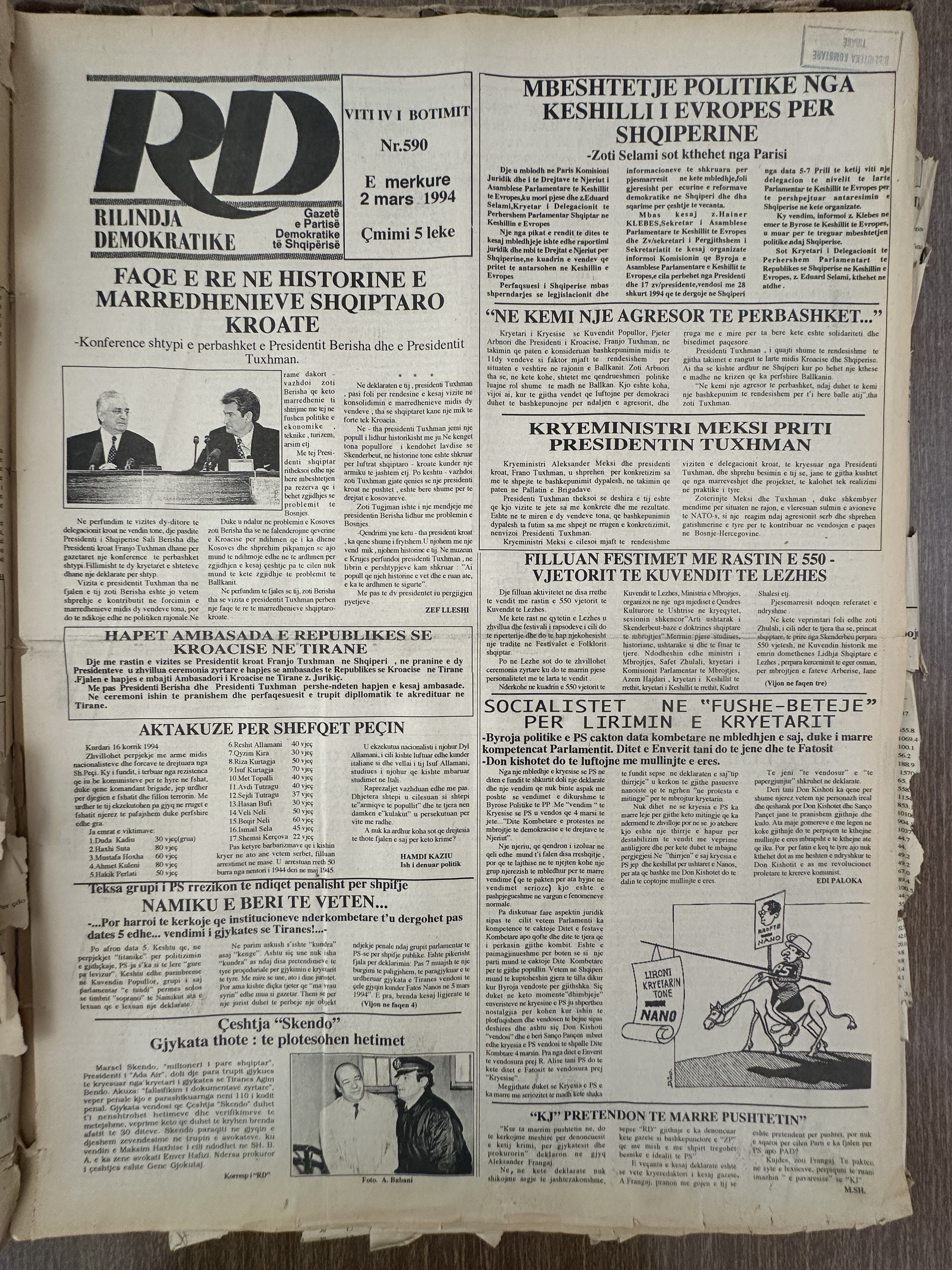 Rilindja Demokratike 1994-03-02