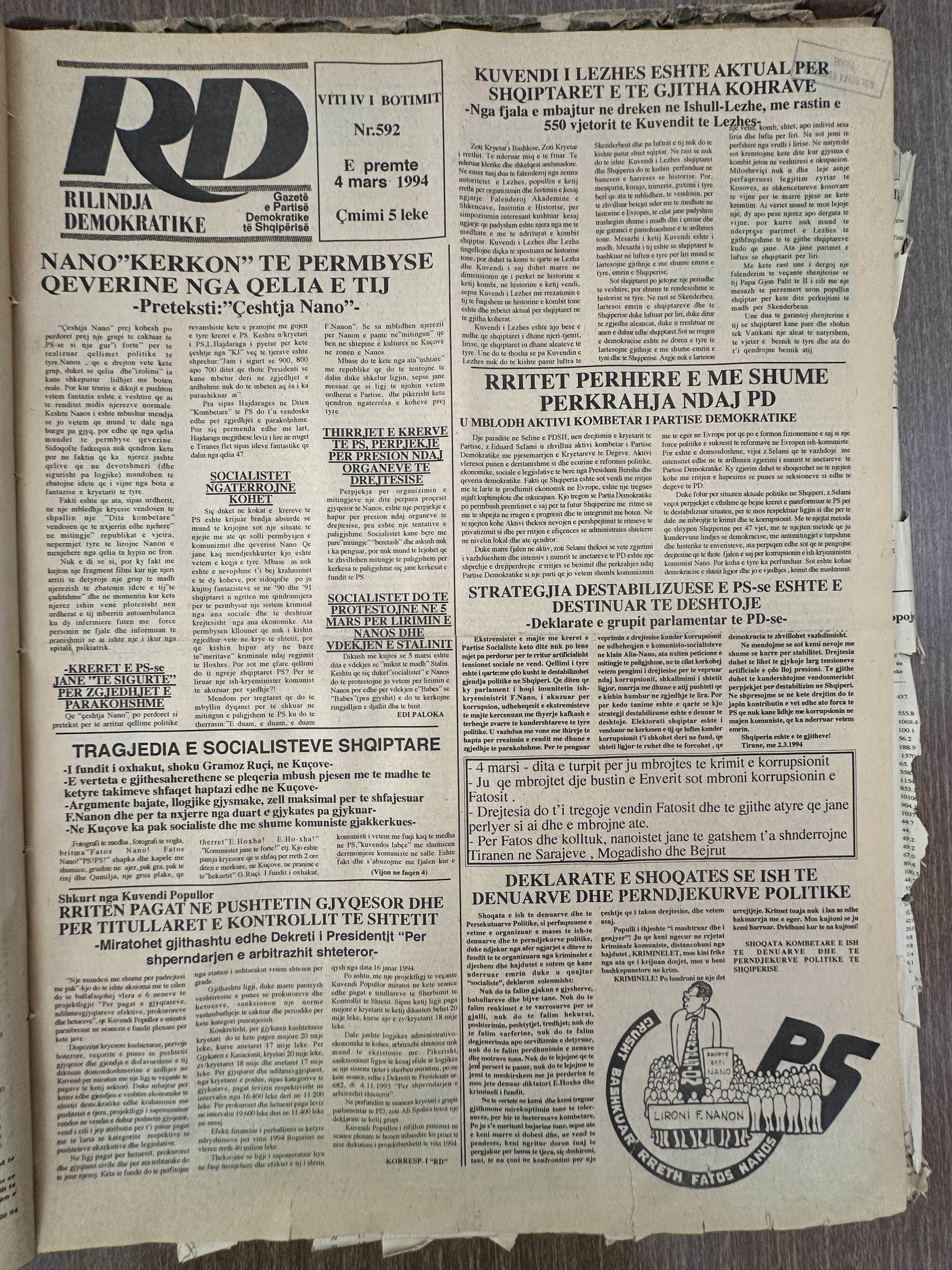 Rilindja Demokratike 1994-03-04