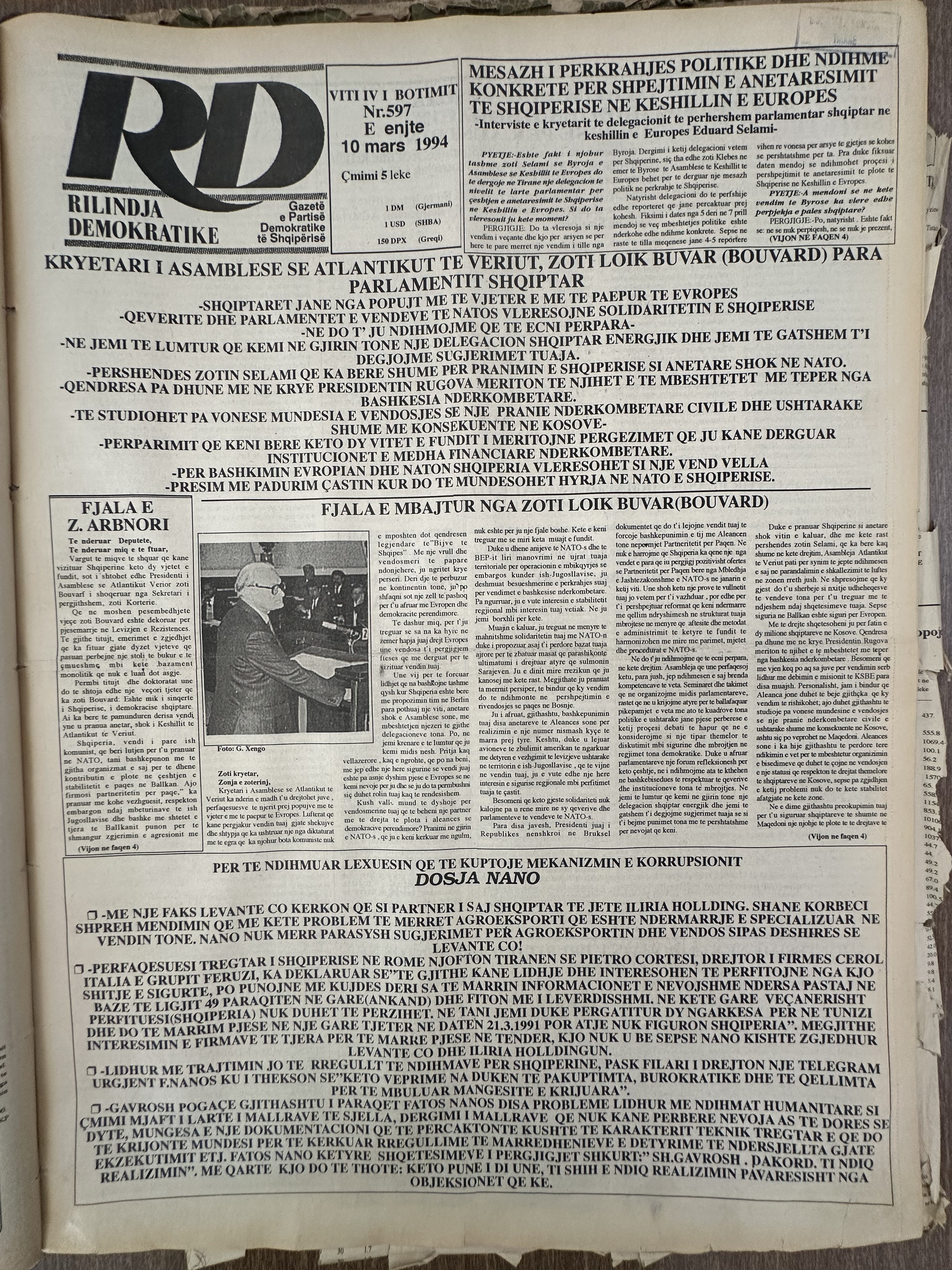Rilindja Demokratike 1994-03-10