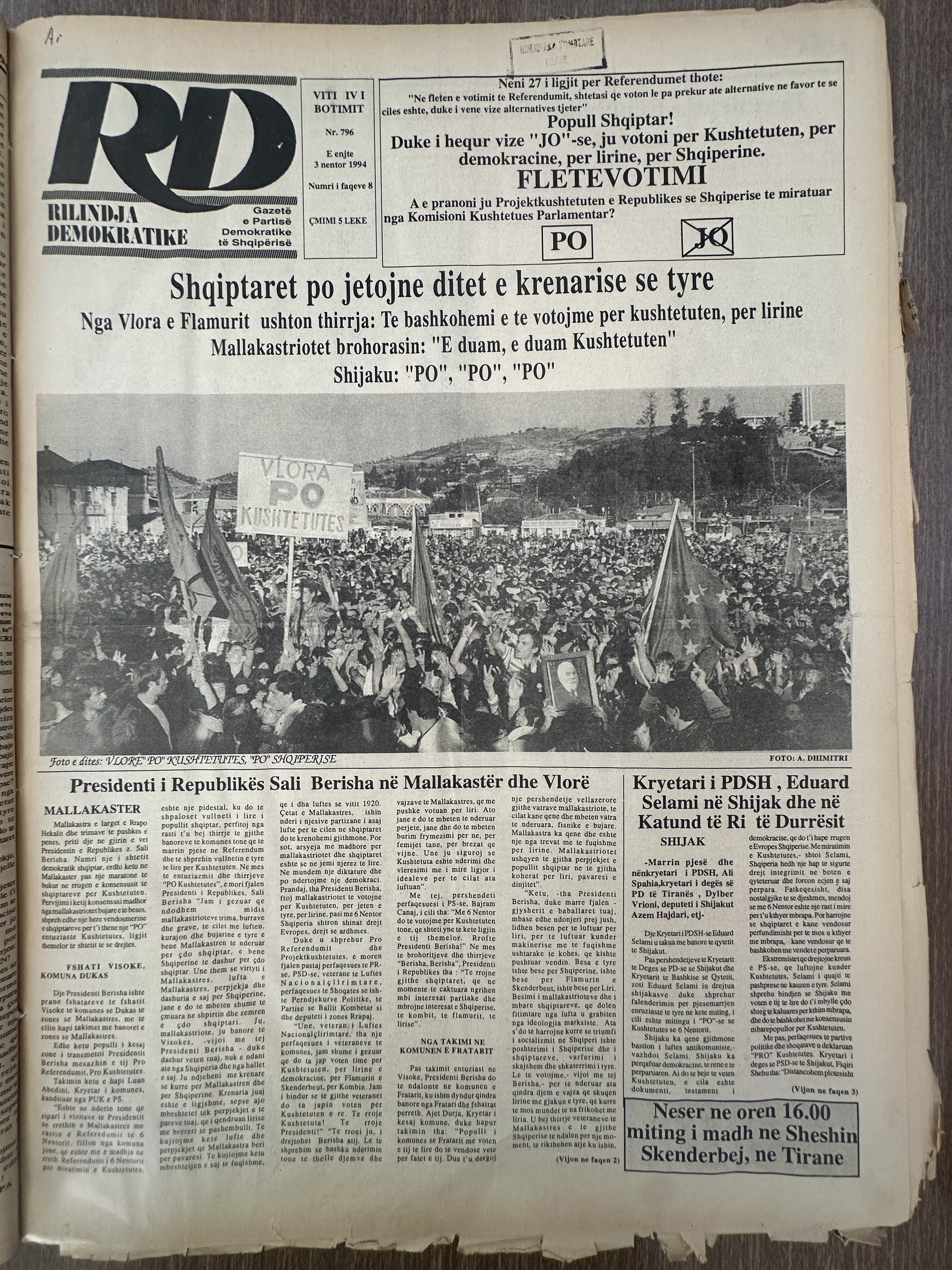 Rilindja Demokratike 1994-03-03