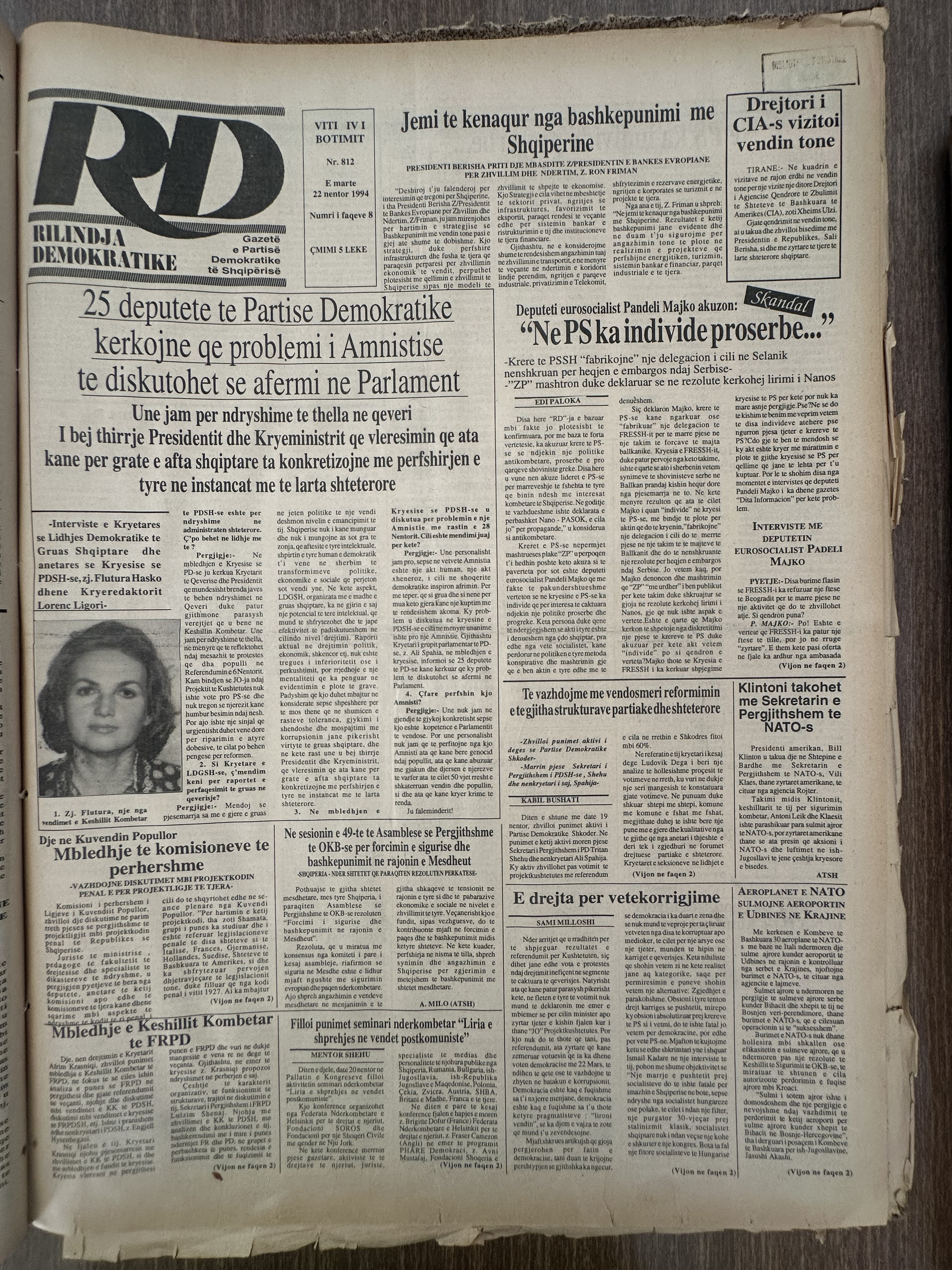Rilindja Demokratike 1994-03-22