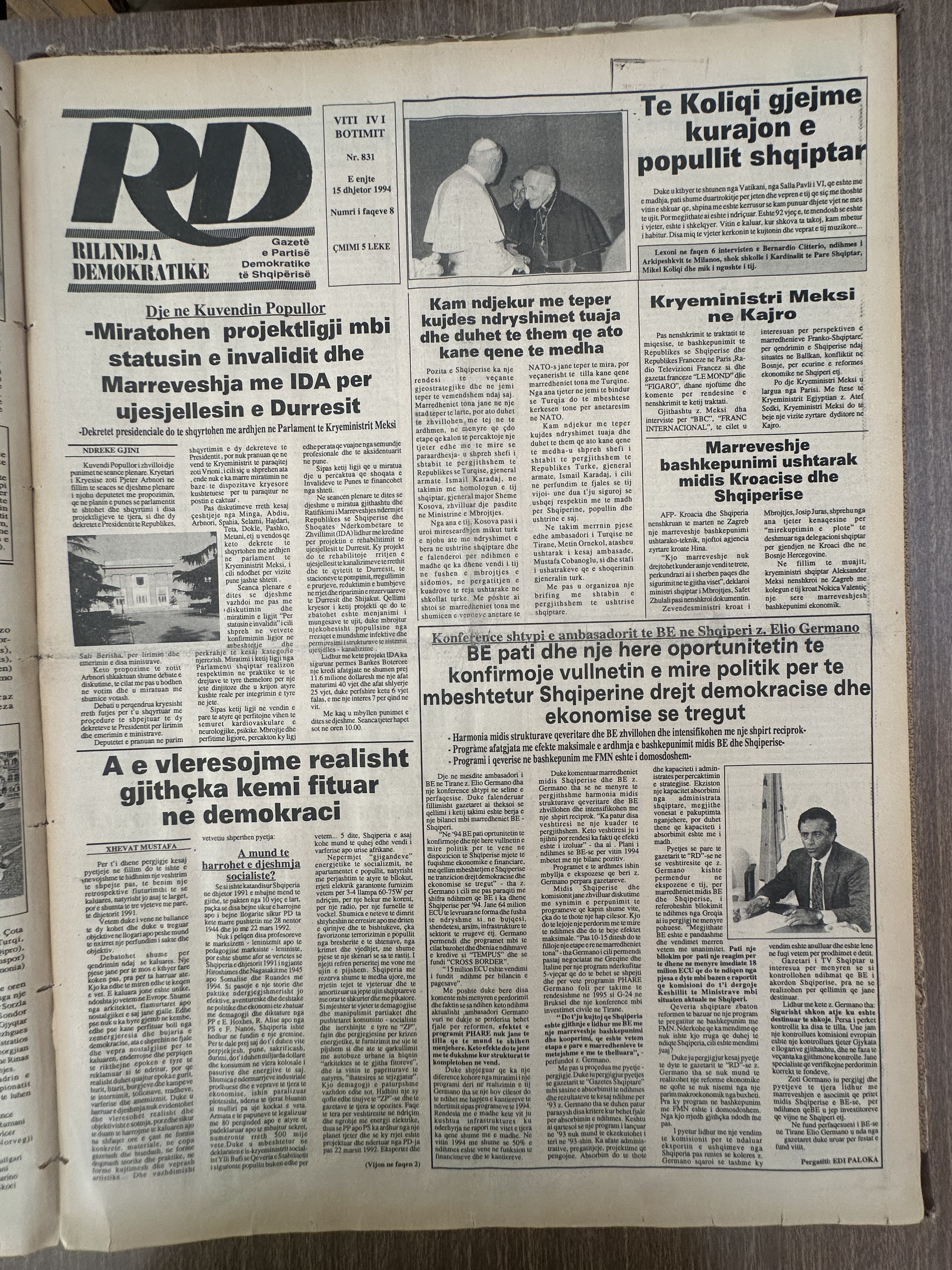 Rilindja Demokratike 1994-12-15