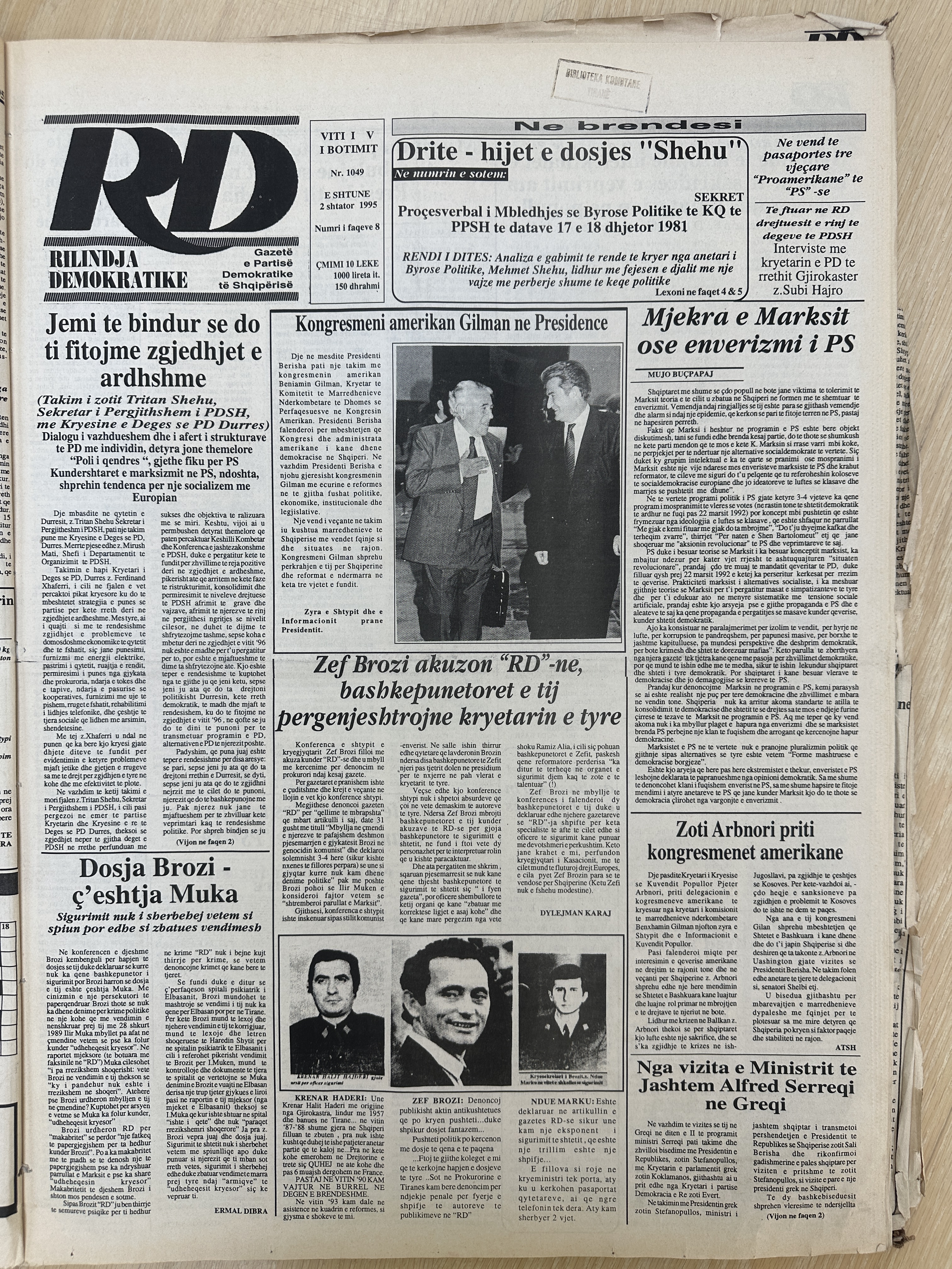 Rilindja Demokratike 1995-09-02