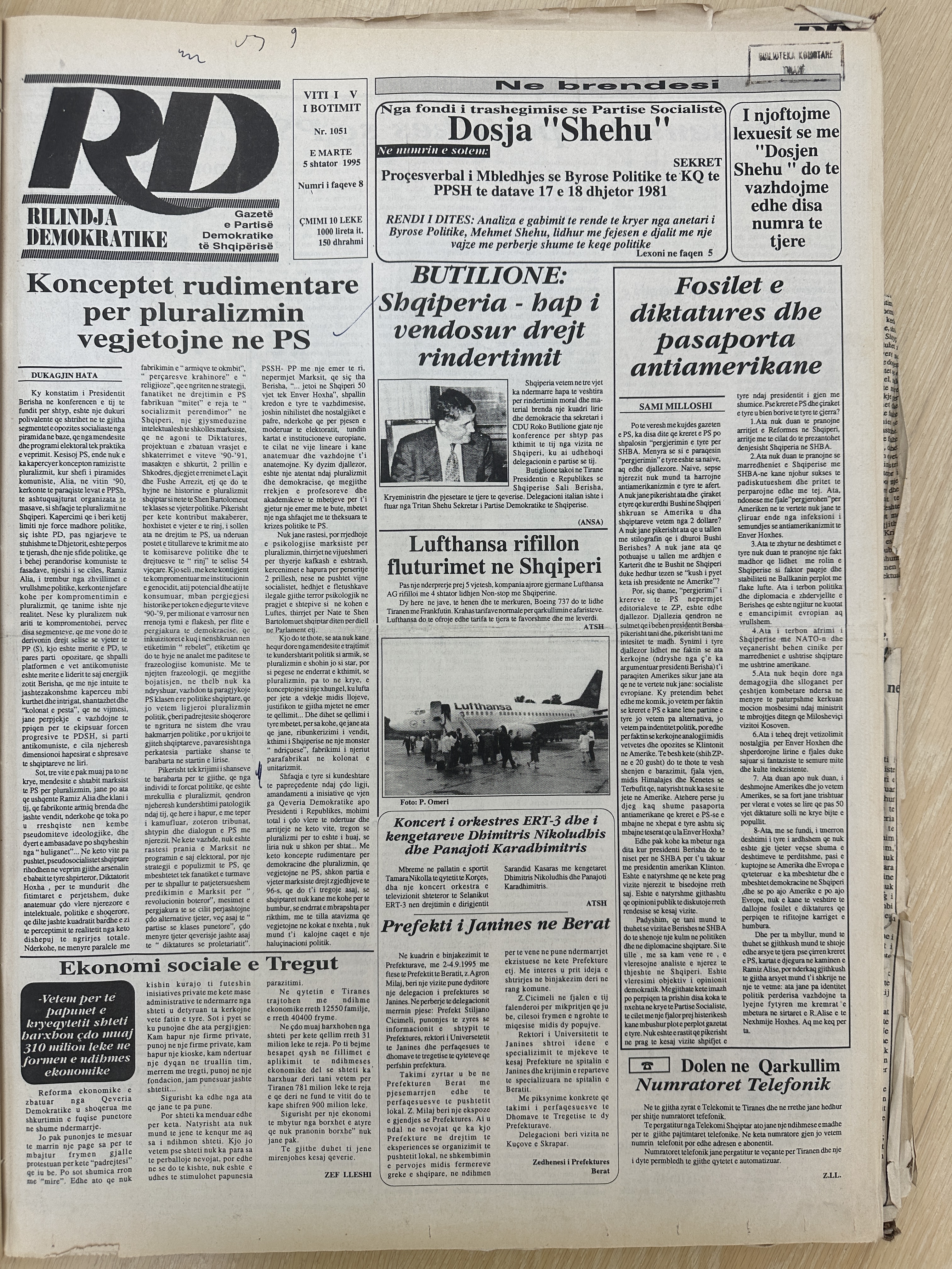 Rilindja Demokratike 1995-09-05