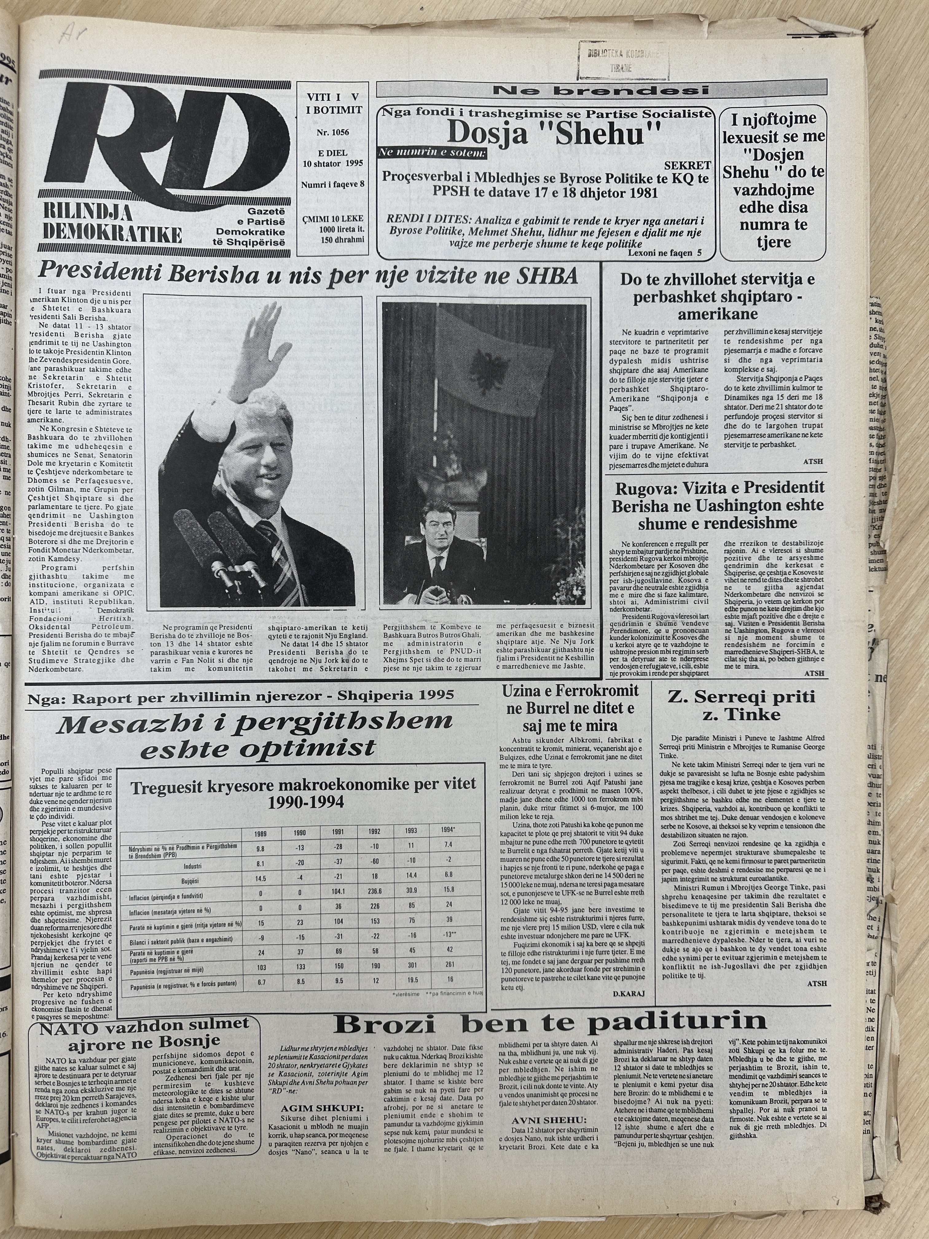 Rilindja Demokratike 1995-09-10