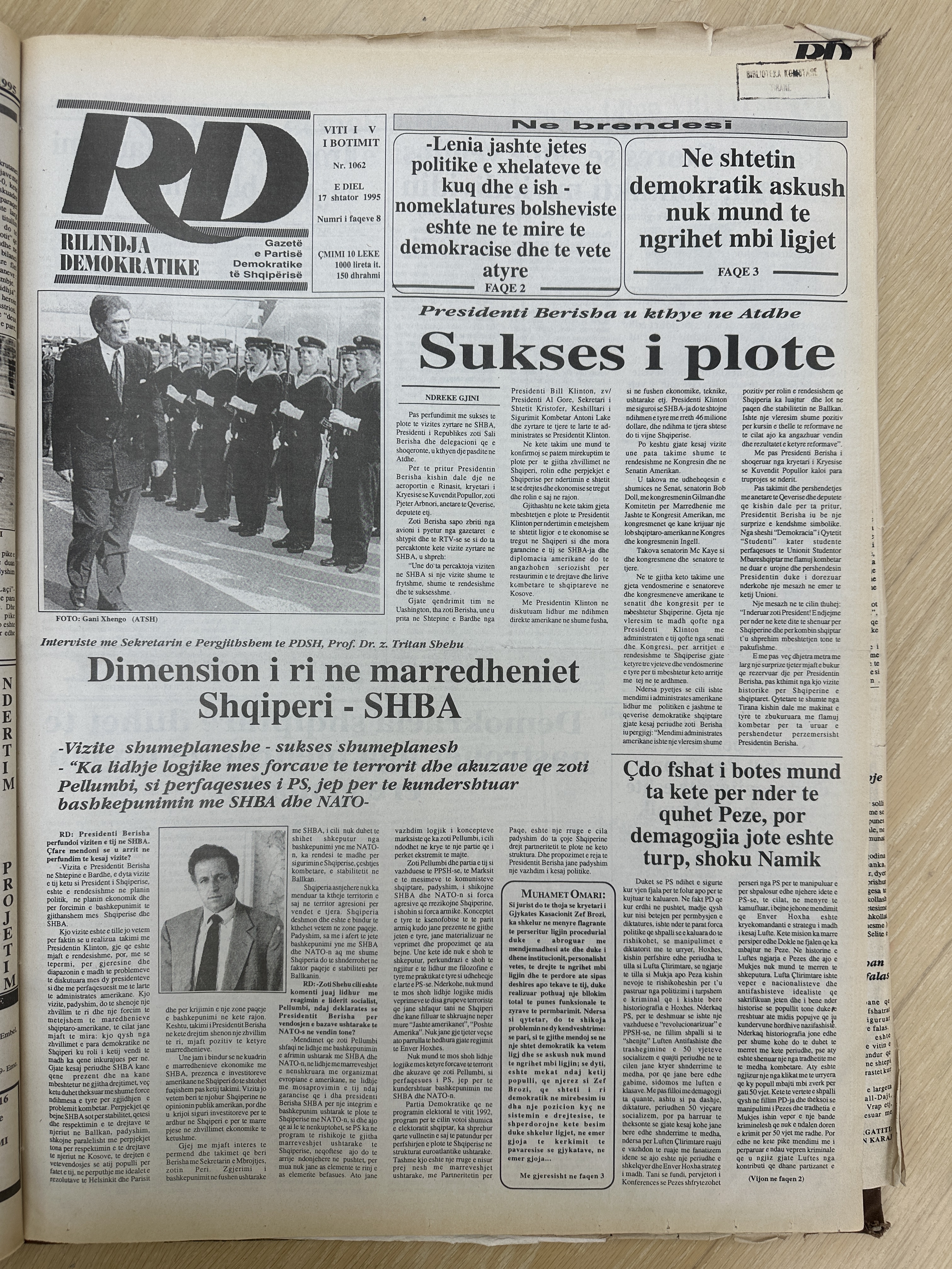 Rilindja Demokratike 1995-09-17