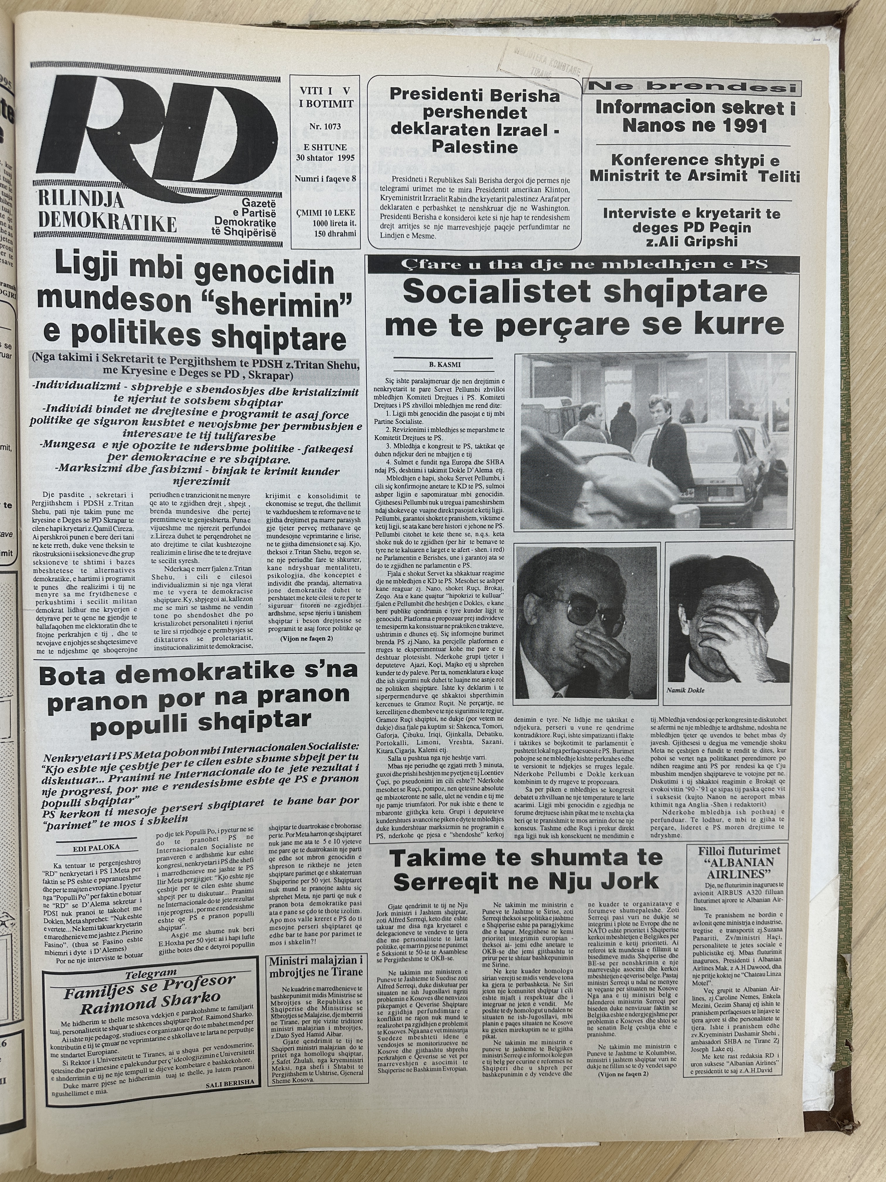 Rilindja Demokratike 1995-09-30