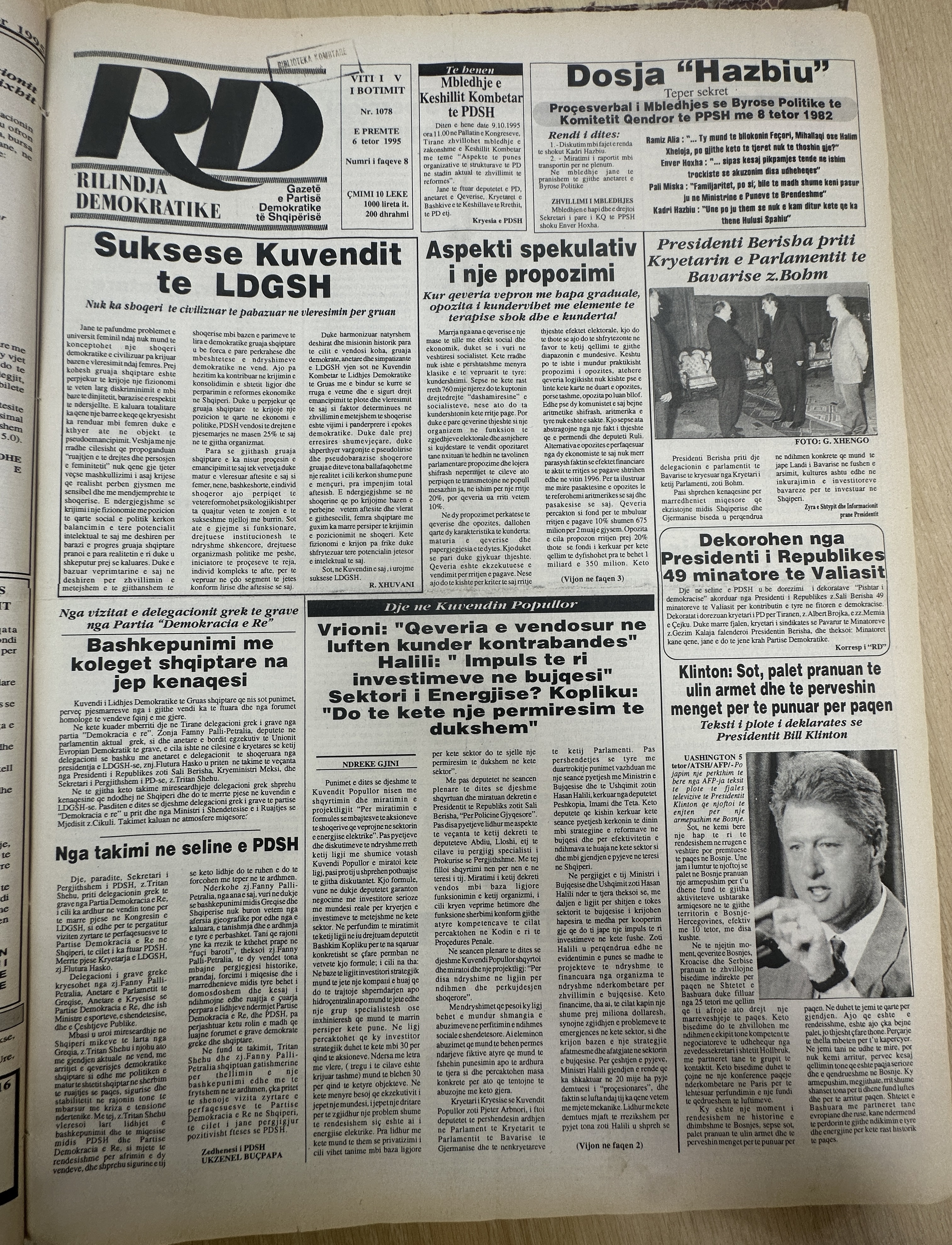 Rilindja Demokratike 1995-10-06