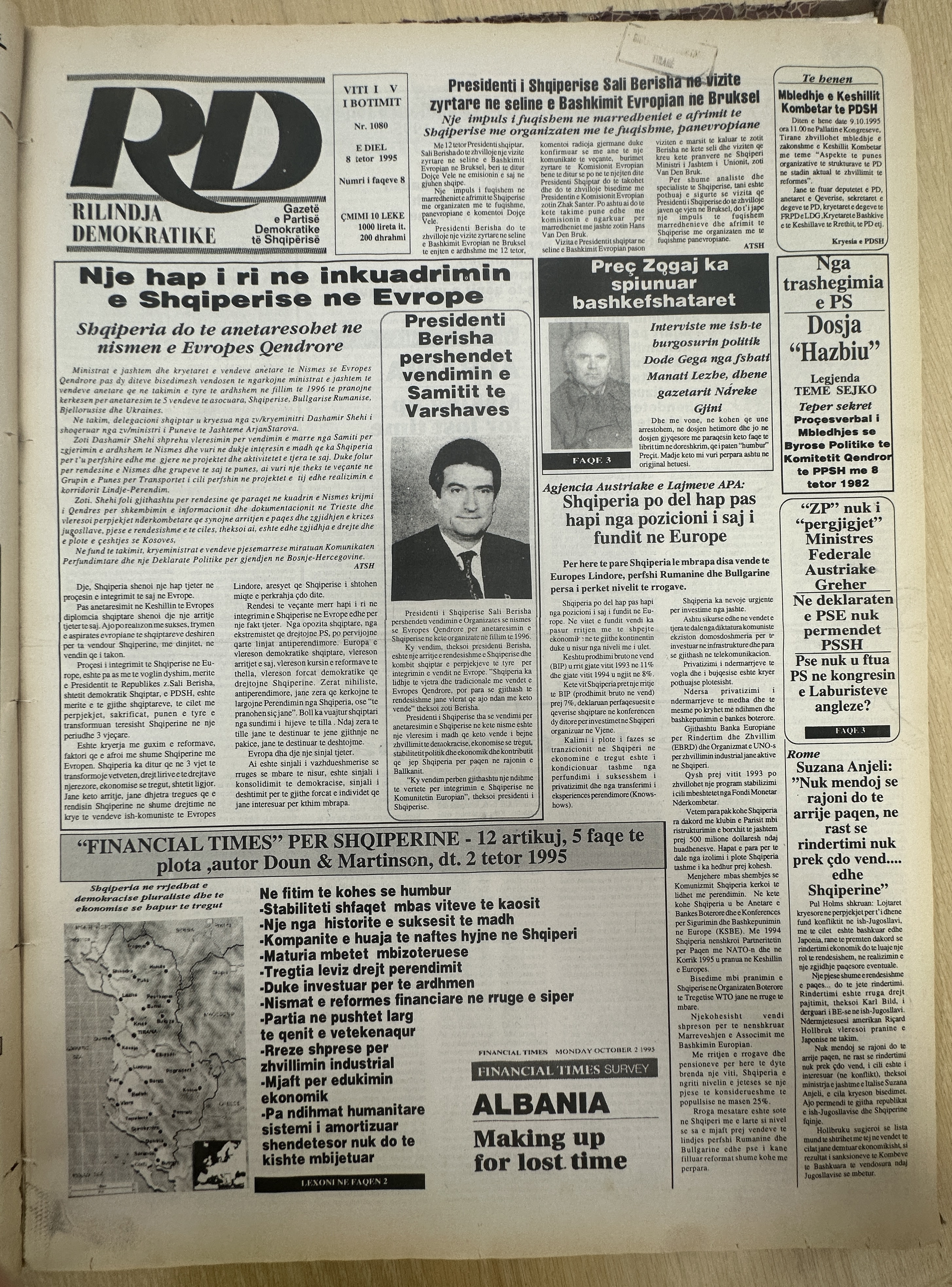 Rilindja Demokratike 1995-10-08