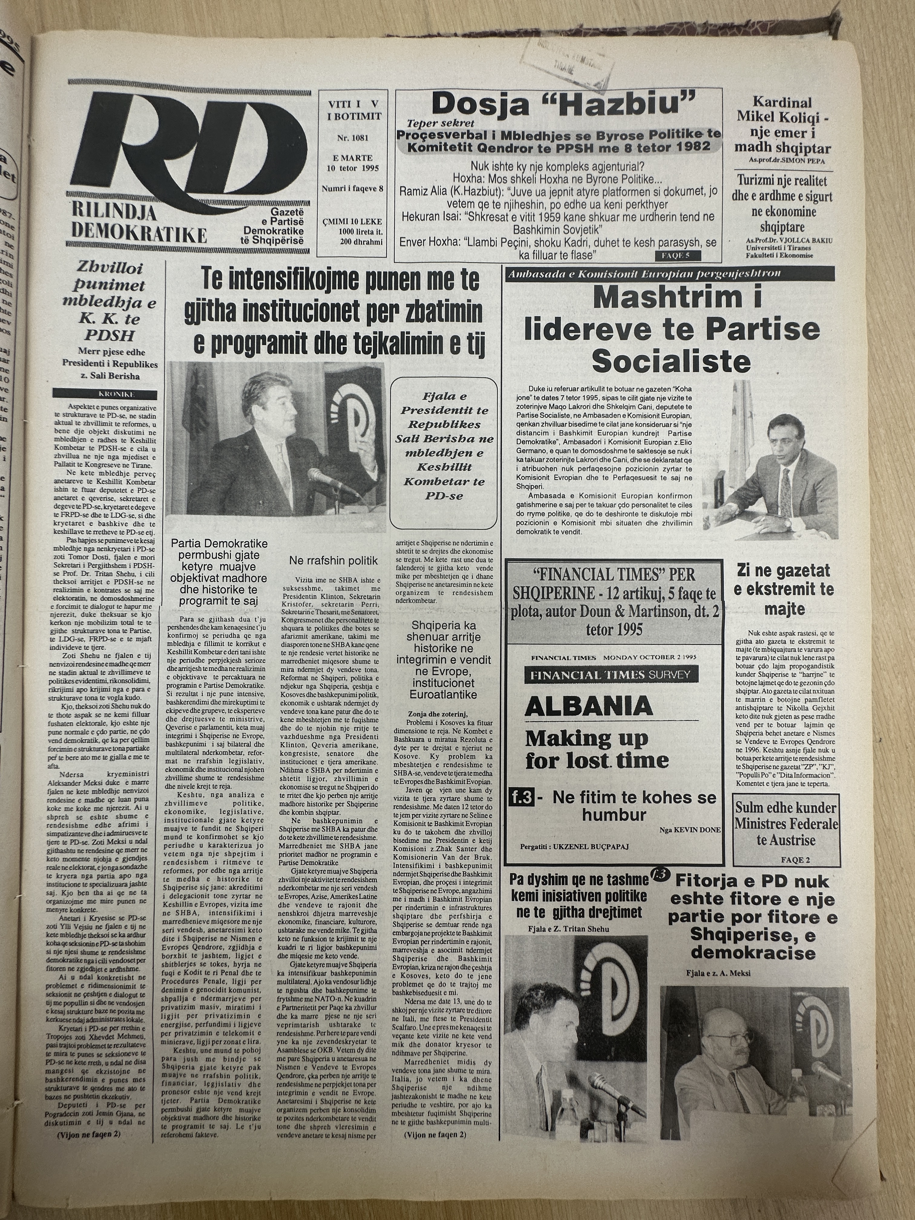 Rilindja Demokratike 1995-10-10