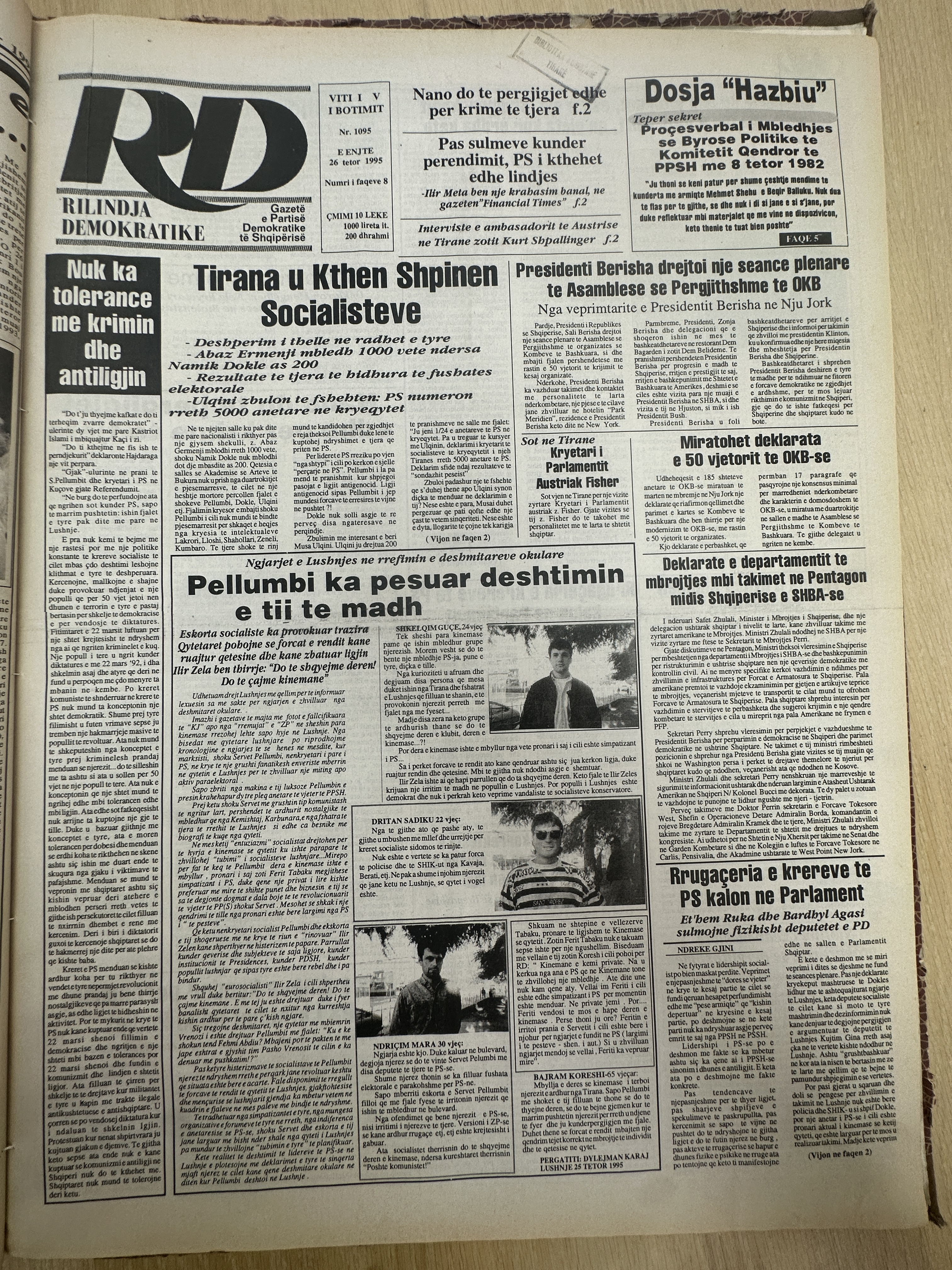Rilindja Demokratike 1995-10-26