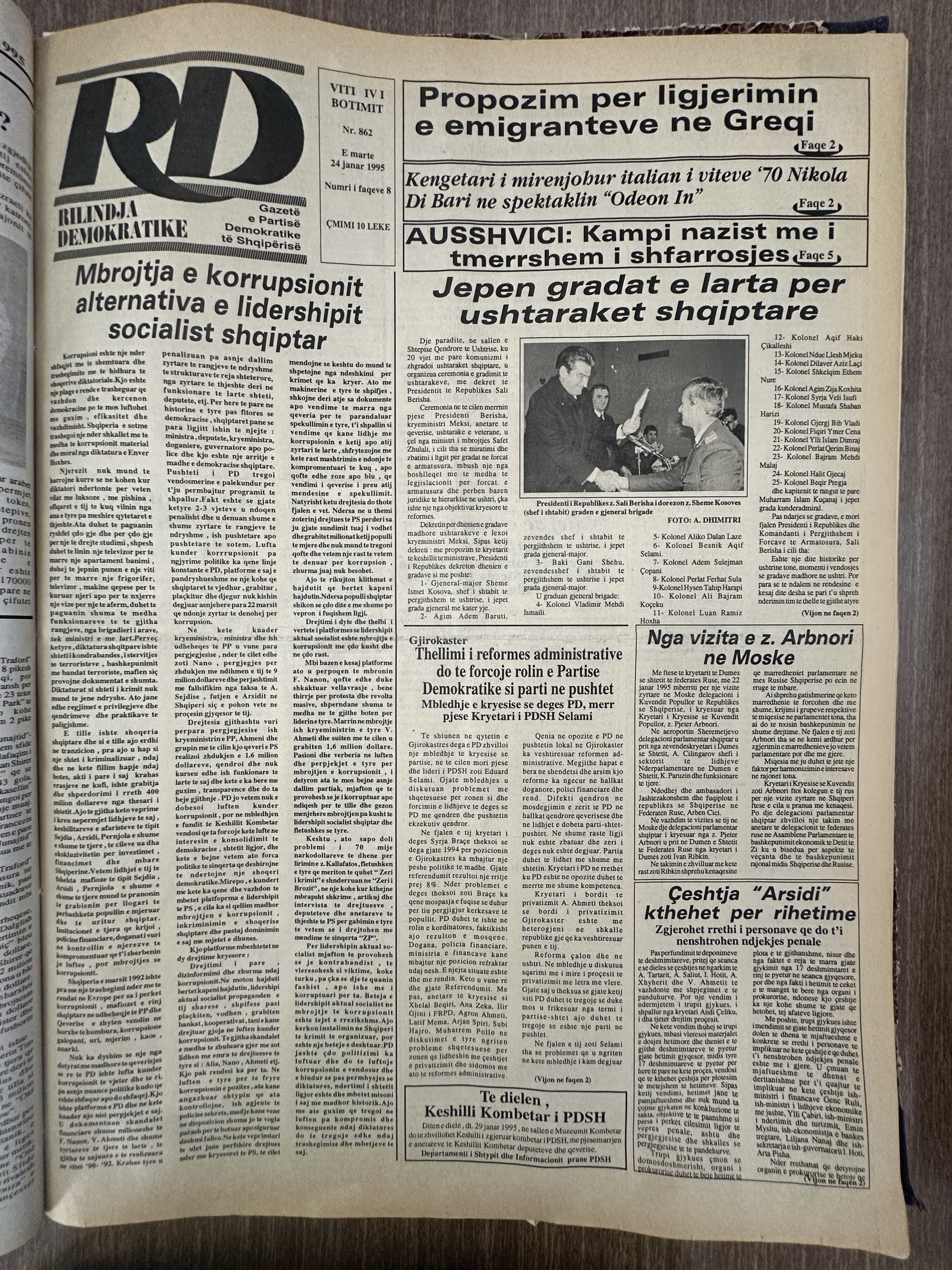 Rilindja Demokratike 1995-01-24
