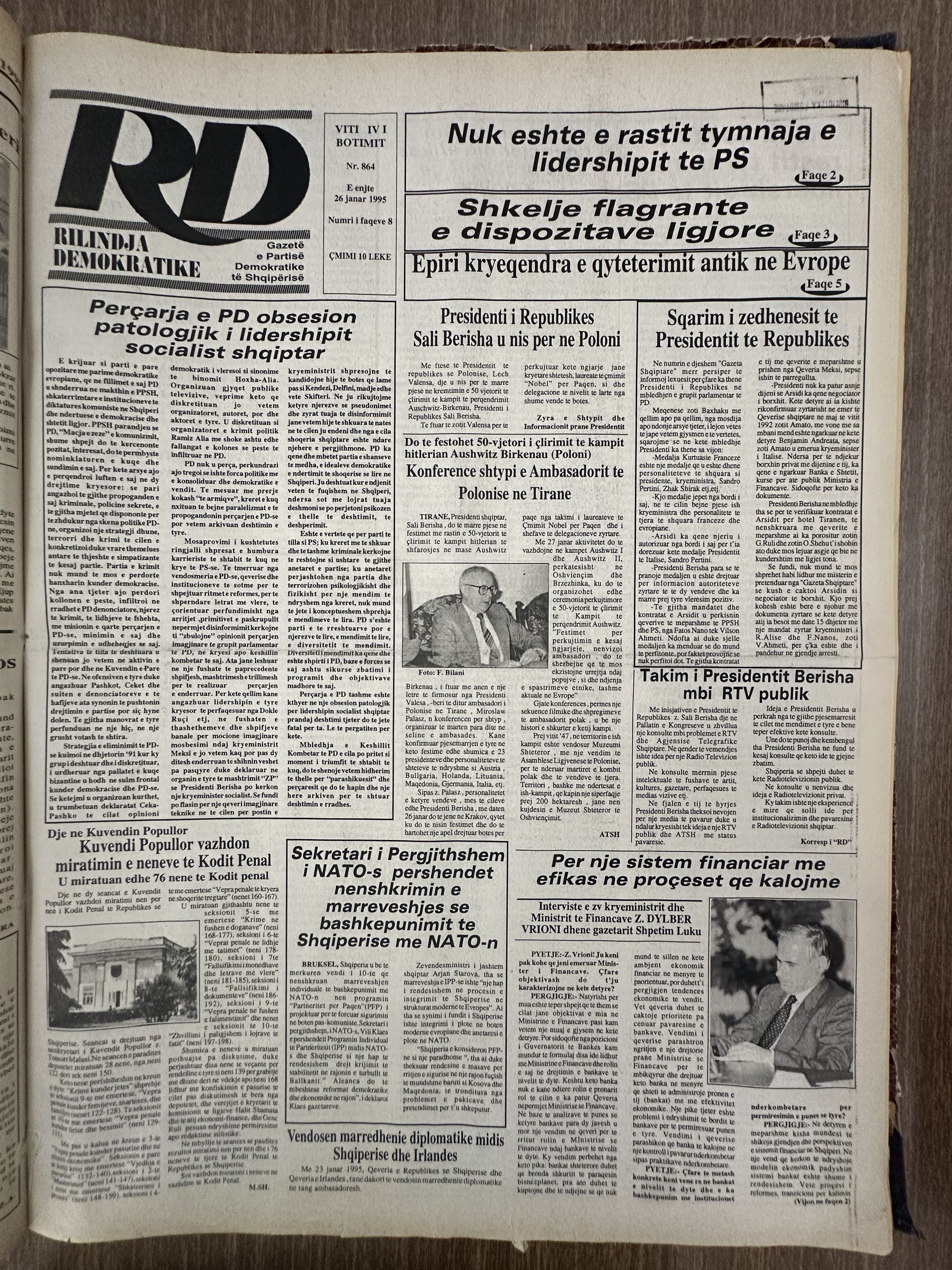 Rilindja Demokratike 1995-01-26