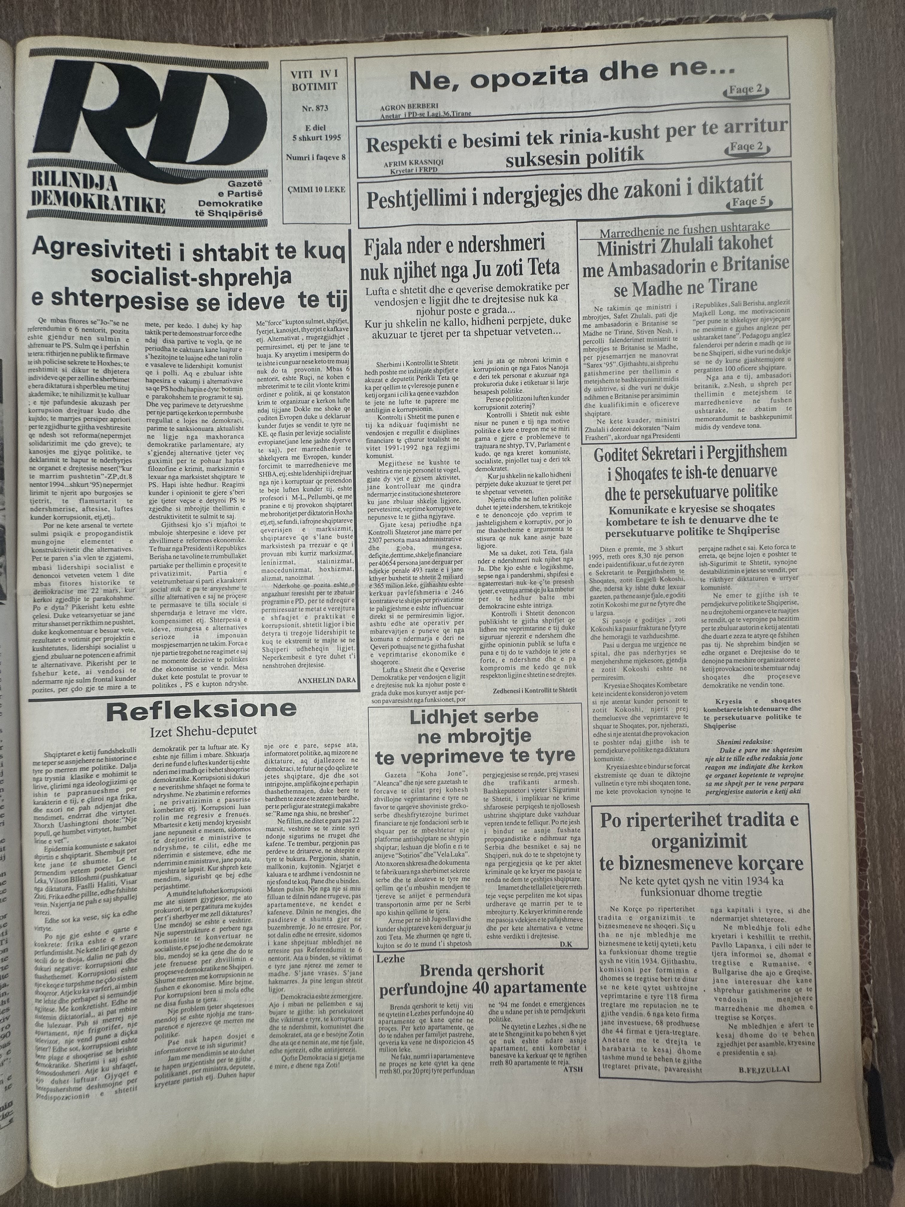 Rilindja Demokratike 1995-02-05