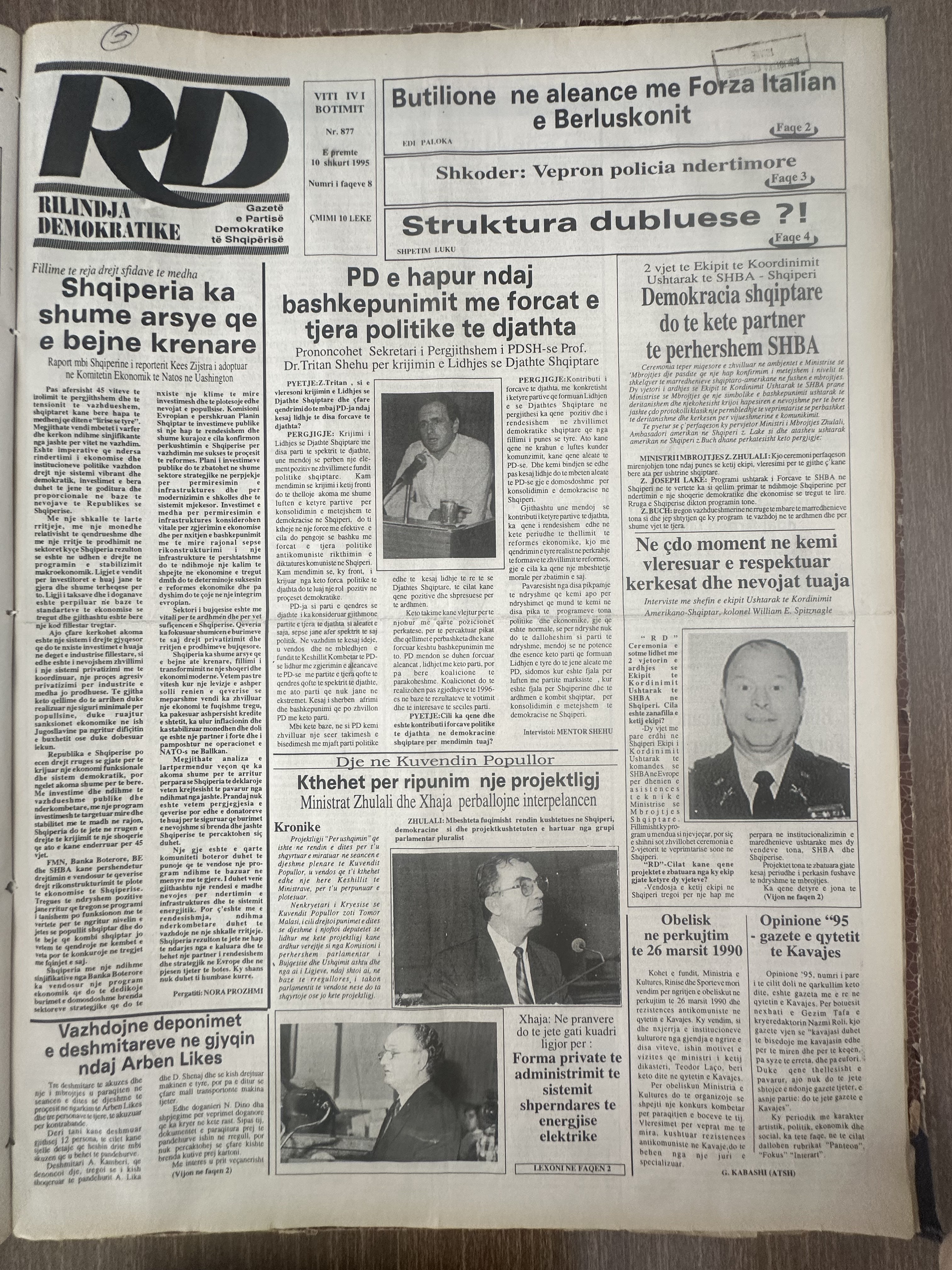 Rilindja Demokratike 1995-02-10
