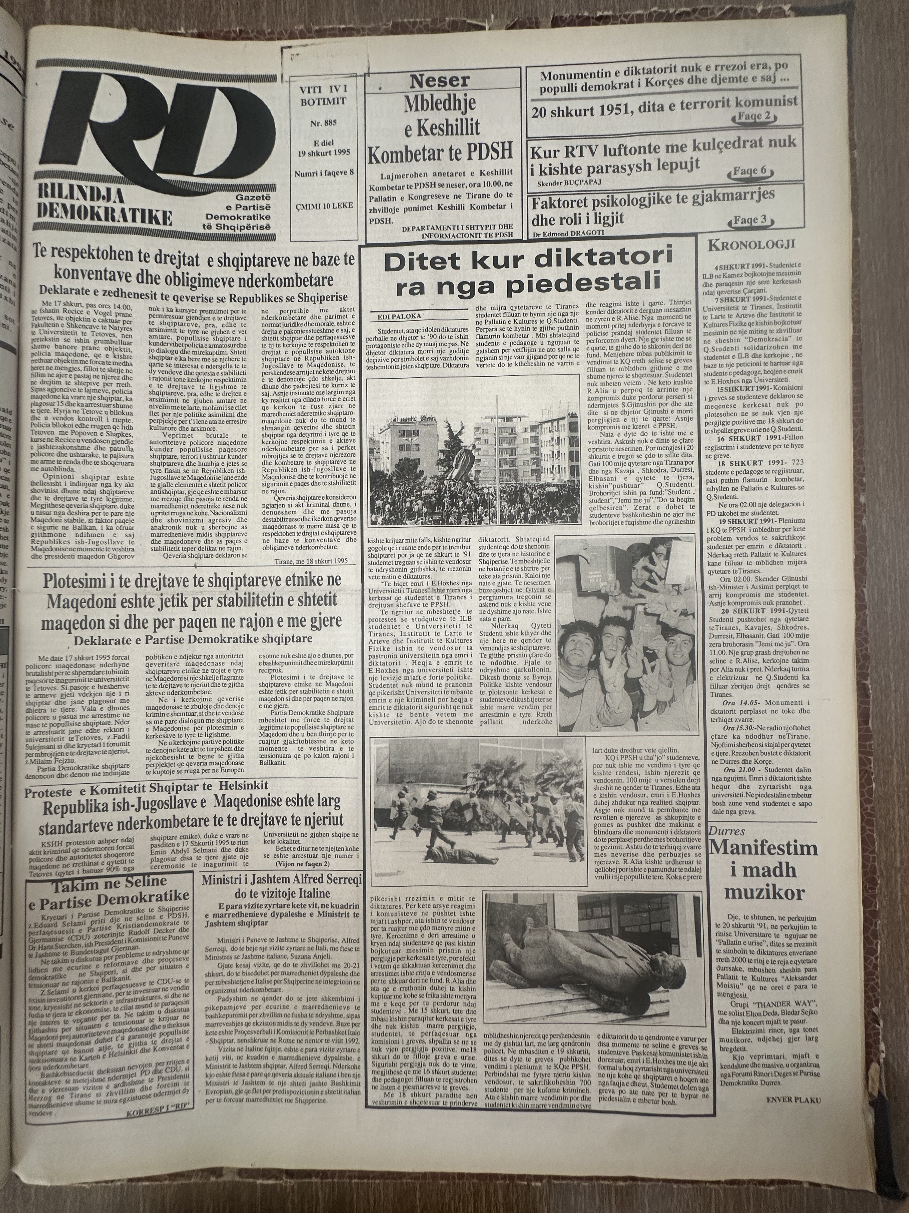 Rilindja Demokratike 1995-02-19