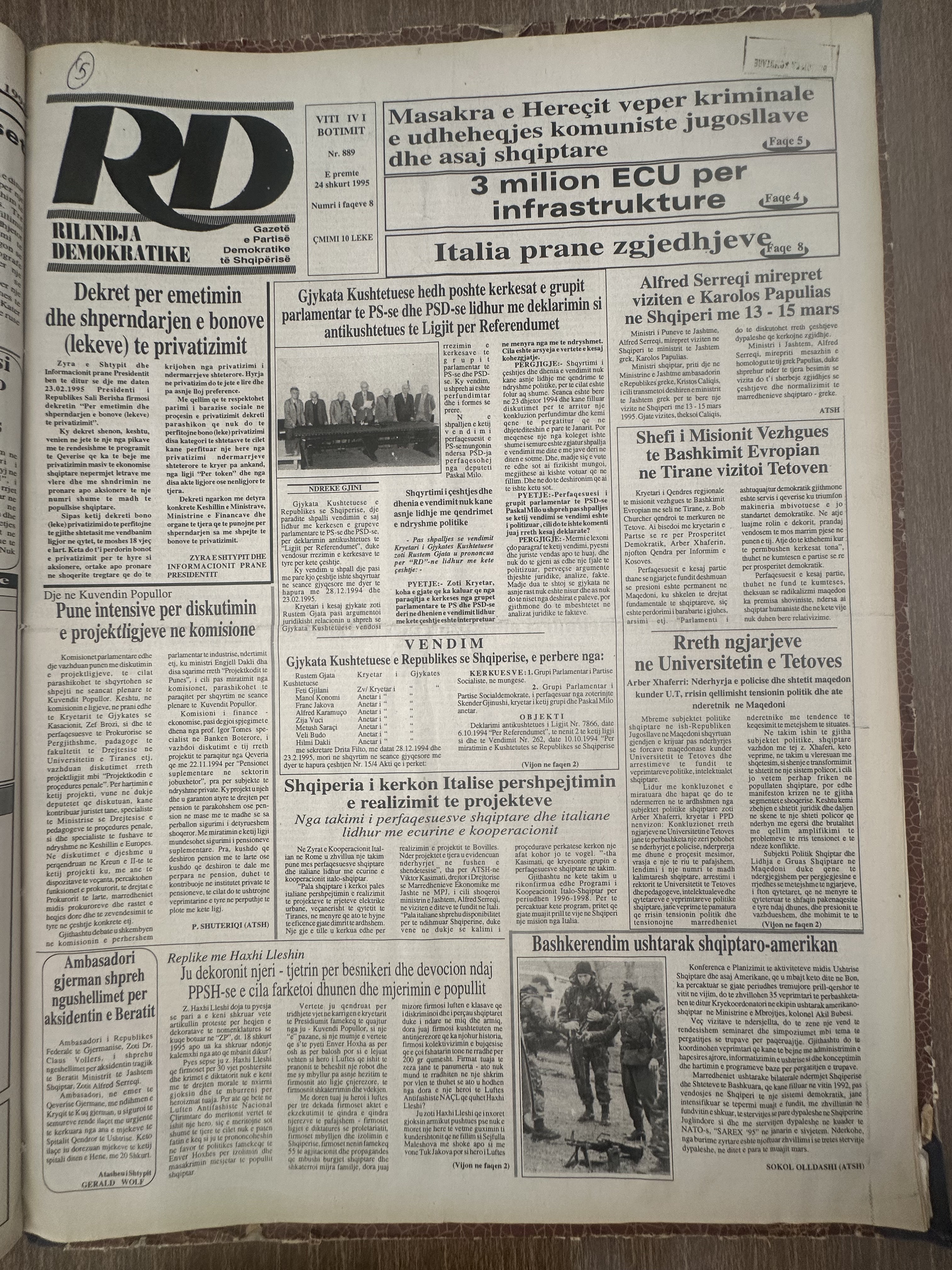 Rilindja Demokratike 1995-02-24