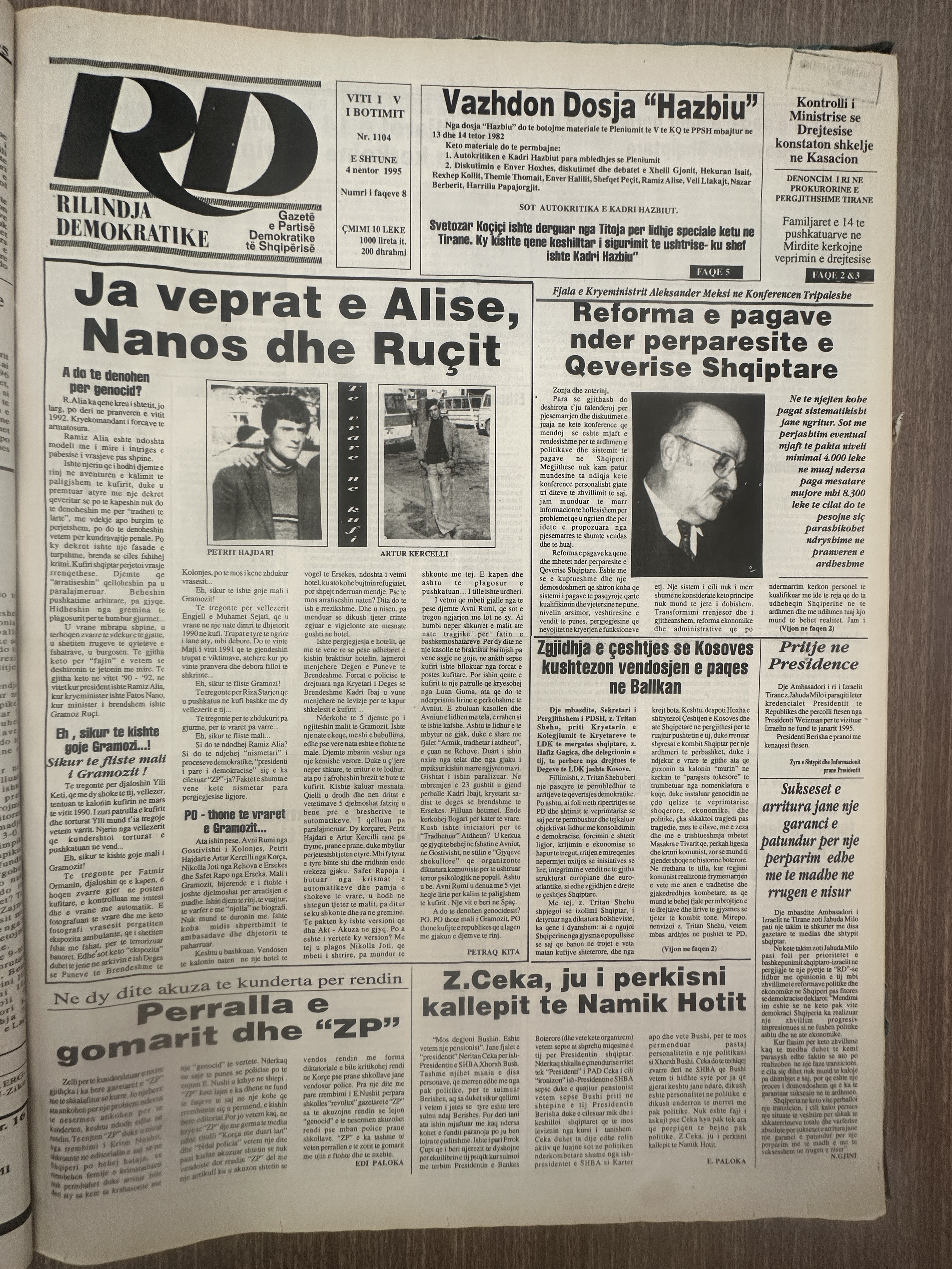 Rilindja Demokratike 1995-11-04