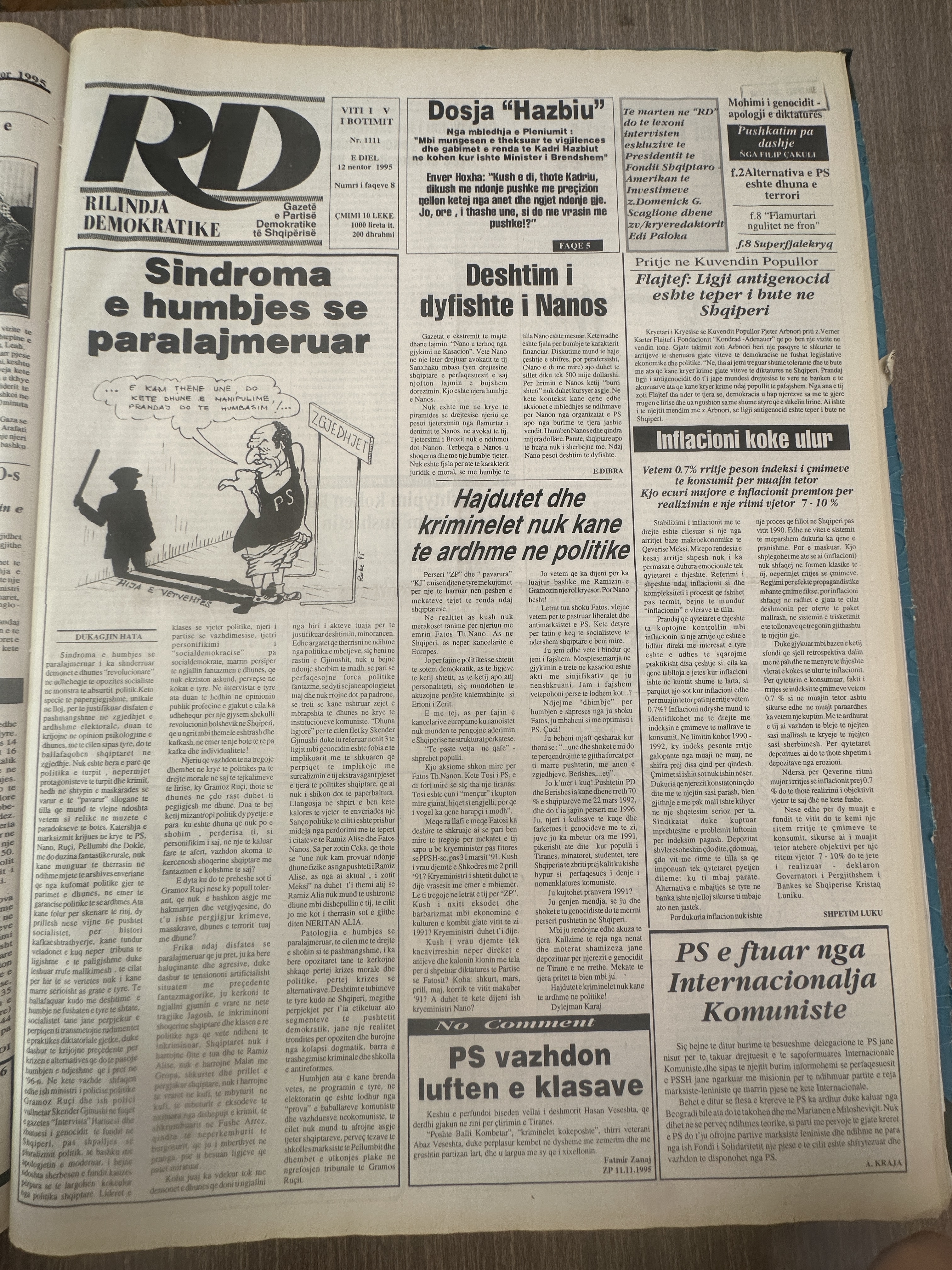 Rilindja Demokratike 1995-11-12