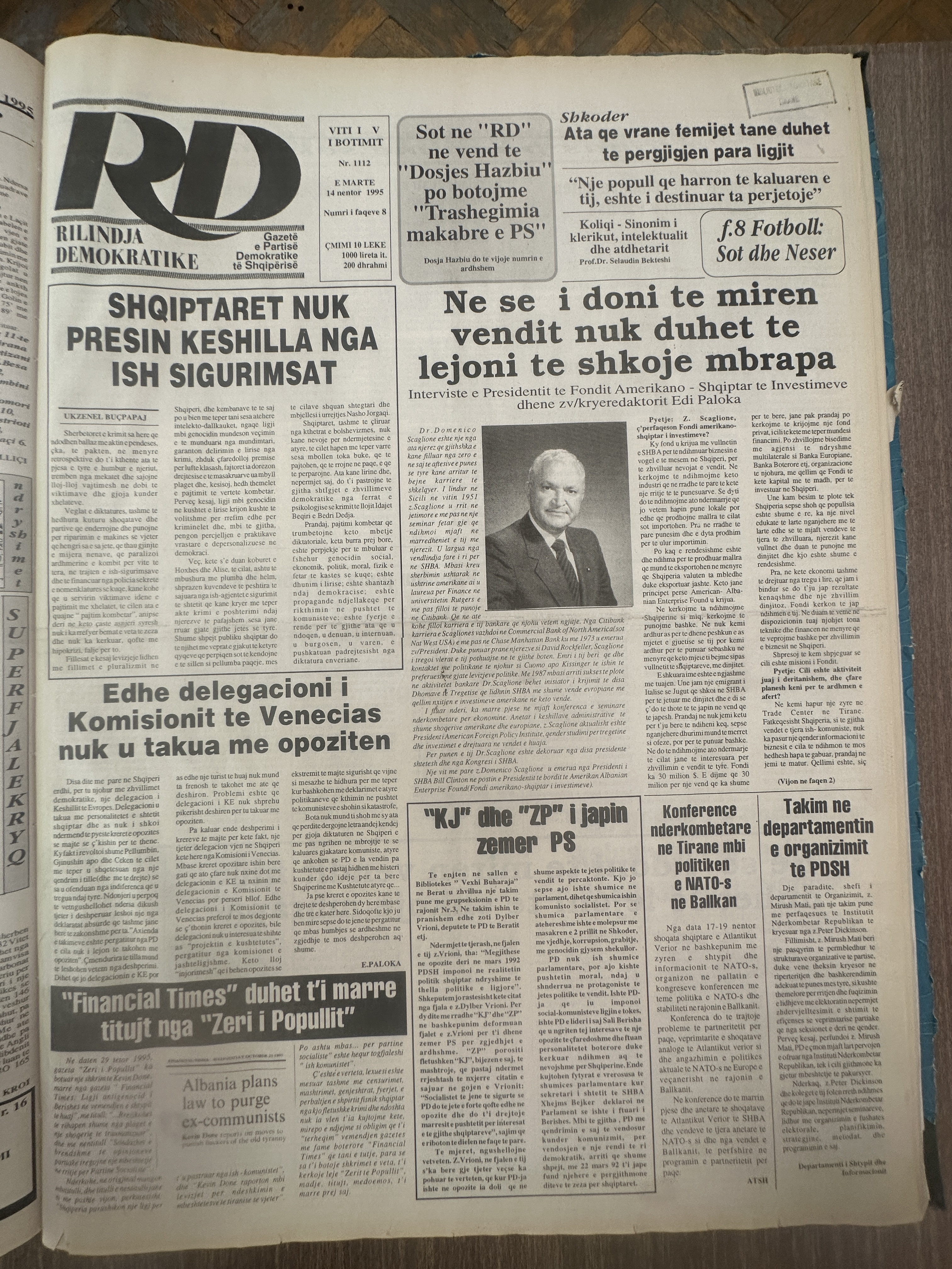 Rilindja Demokratike 1995-11-14