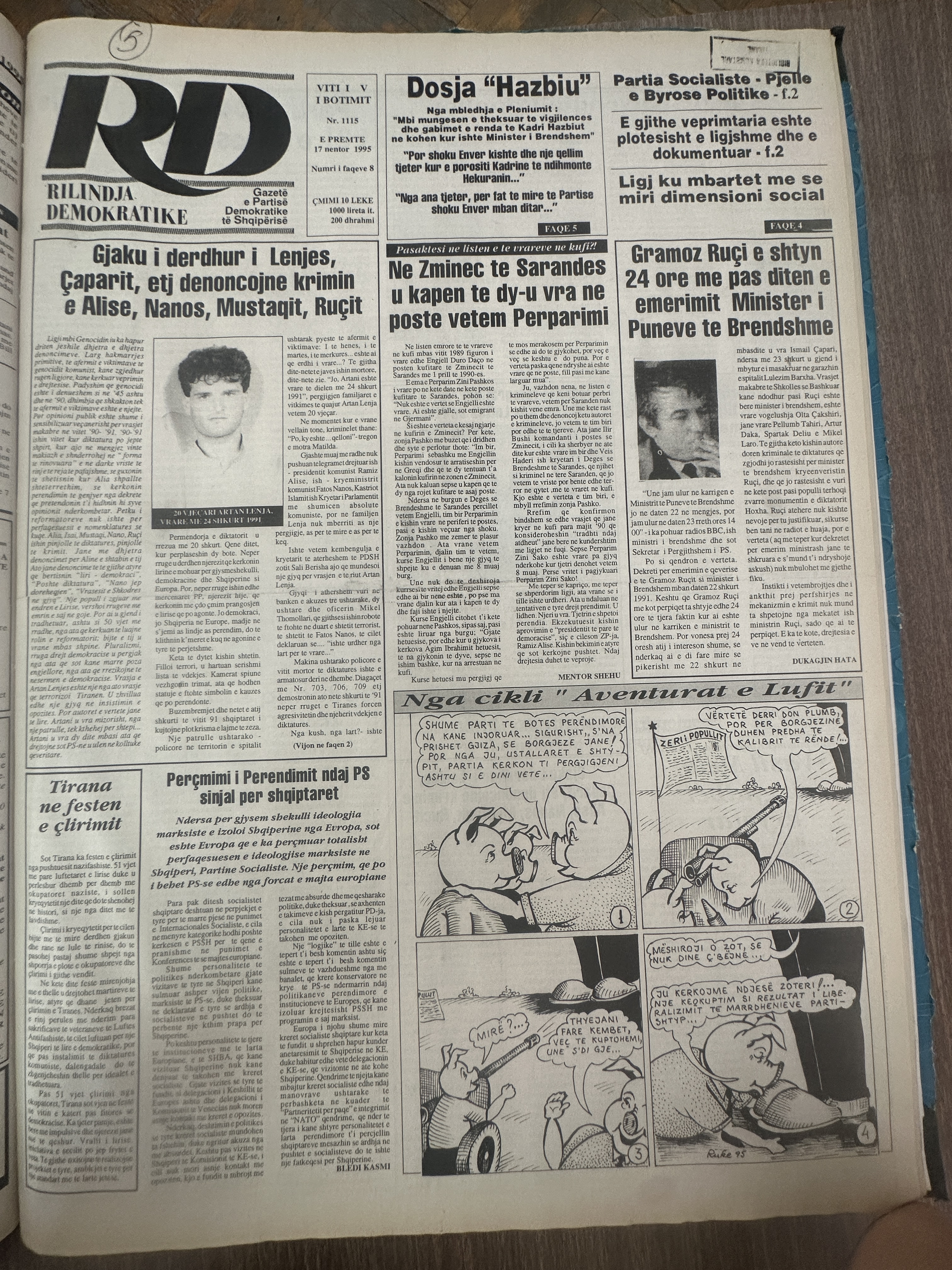 Rilindja Demokratike 1995-11-17